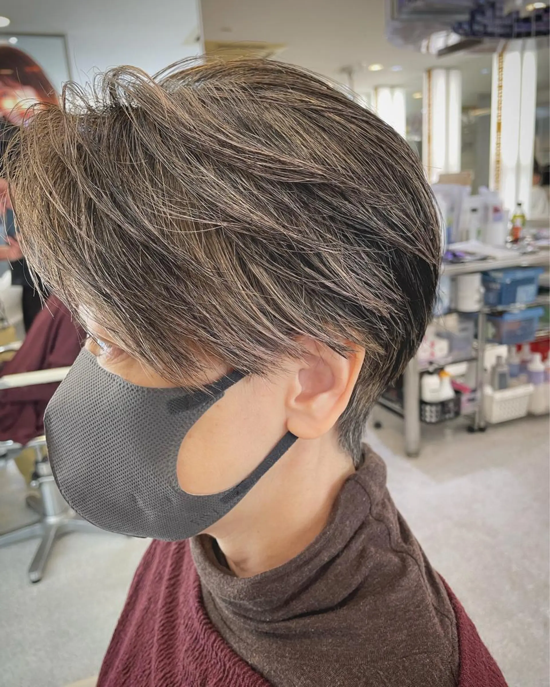 ショート Ms.CHARM【ミズチャーム】所属・韓国/レイヤーカット 顔周り/廣瀬達哉のヘアスタイル