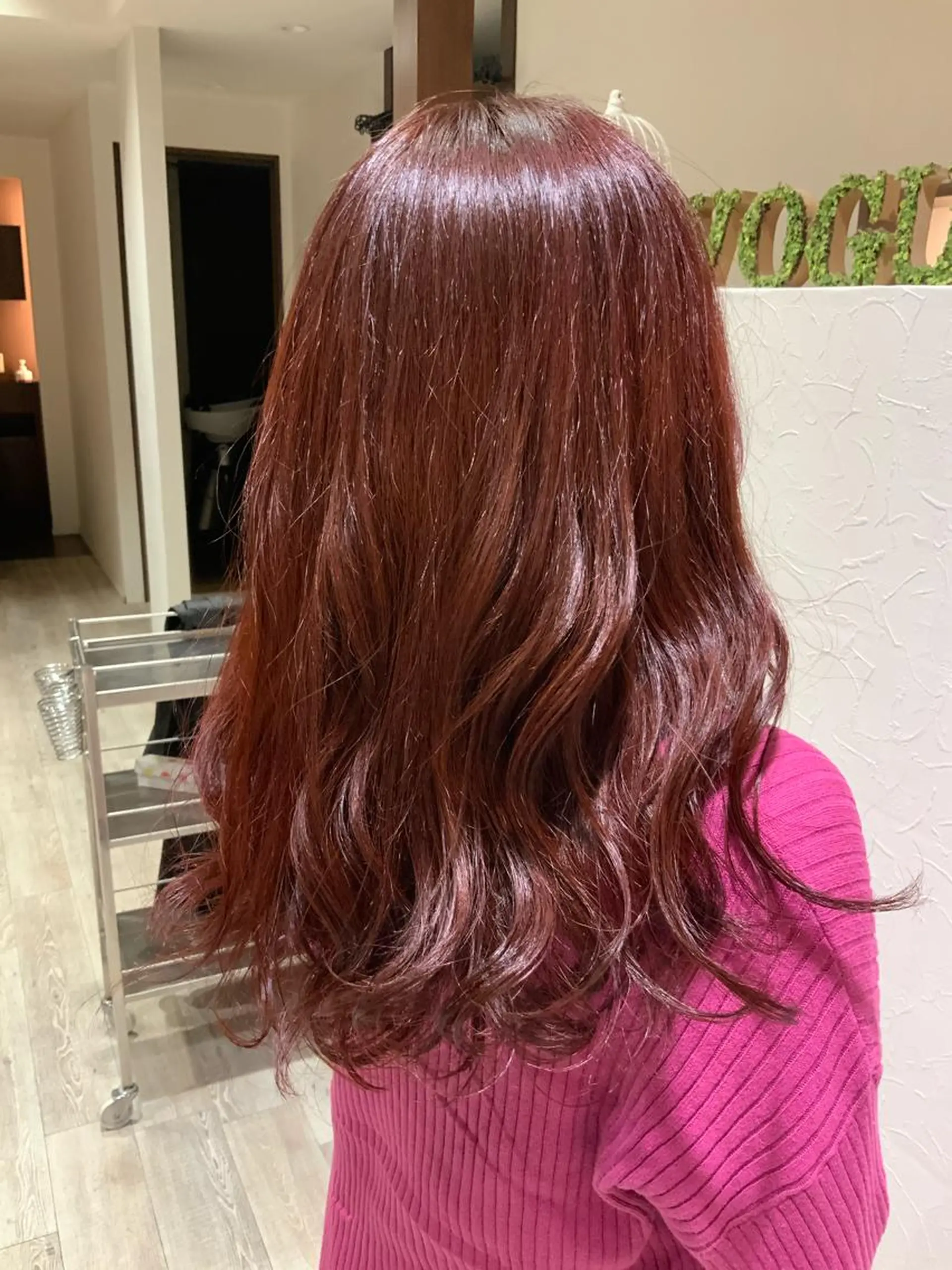 セミロング カラー 🌿ストレート🌿 髪質改善☘️シュウヤのヘアスタイル