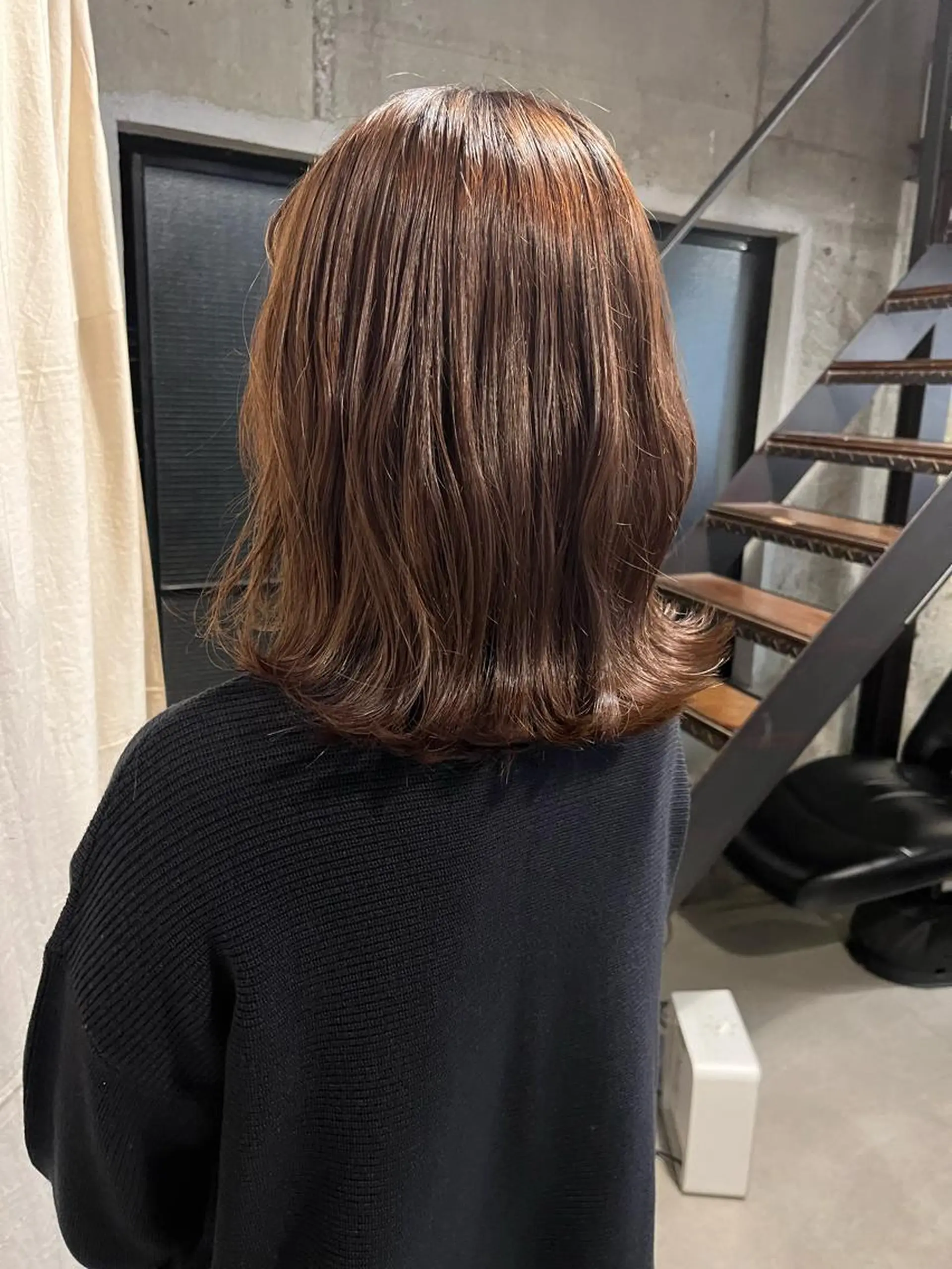 ミディアム パーマ 西山 紗耶香🪽 透明感カラー/ボブのヘアスタイル