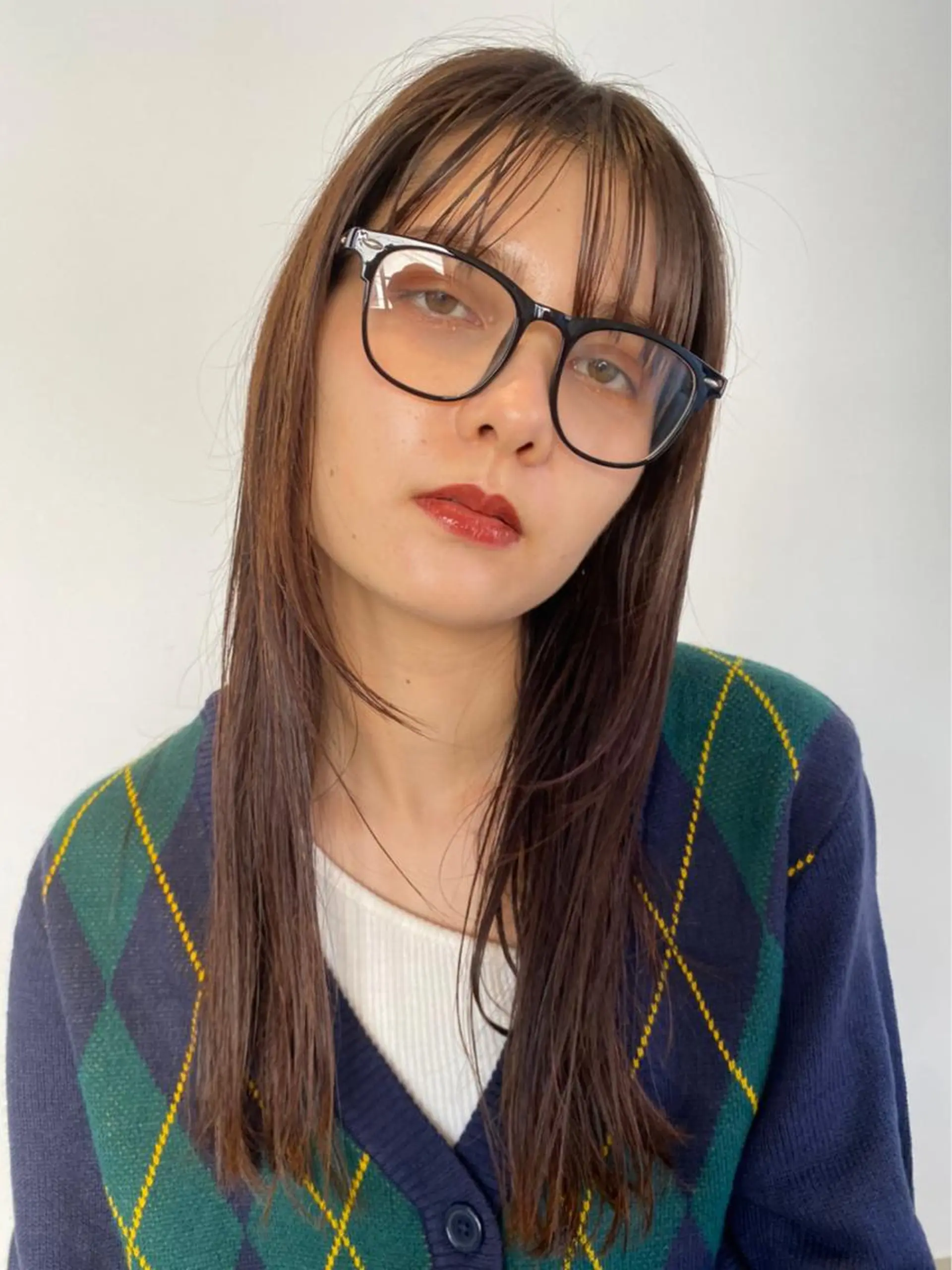 ミディアム カラー パーマ ショートボブ アディクシーカラー ブリーチ ブロンド ブルーカラー カット ヘアカラー CEINE【セーヌ】 三軒茶屋のヘアスタイル