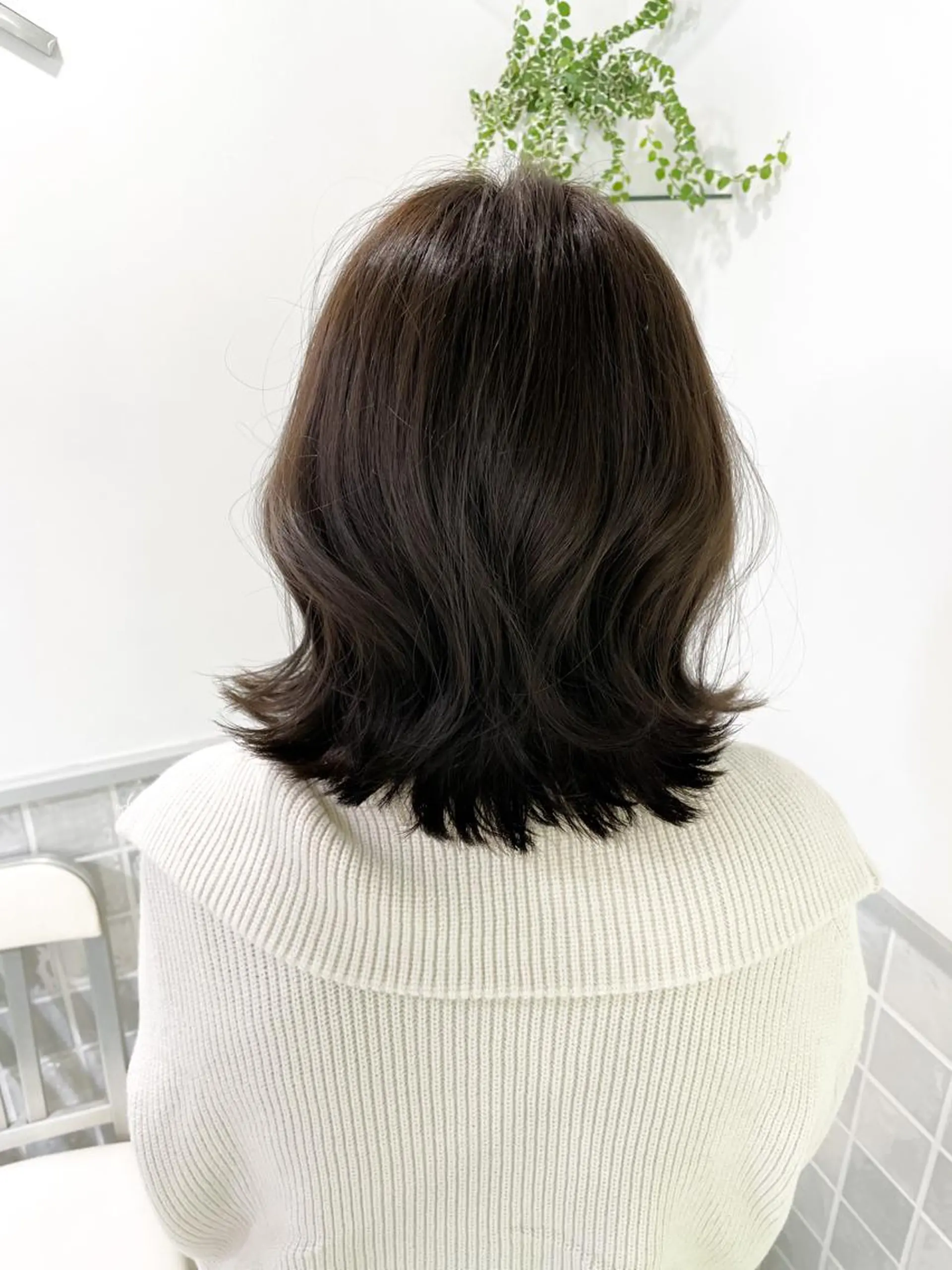 ミディアム カラー 韓国風ヘア miyu 美髪縮毛矯正𓂃꙳⋆のヘアスタイル