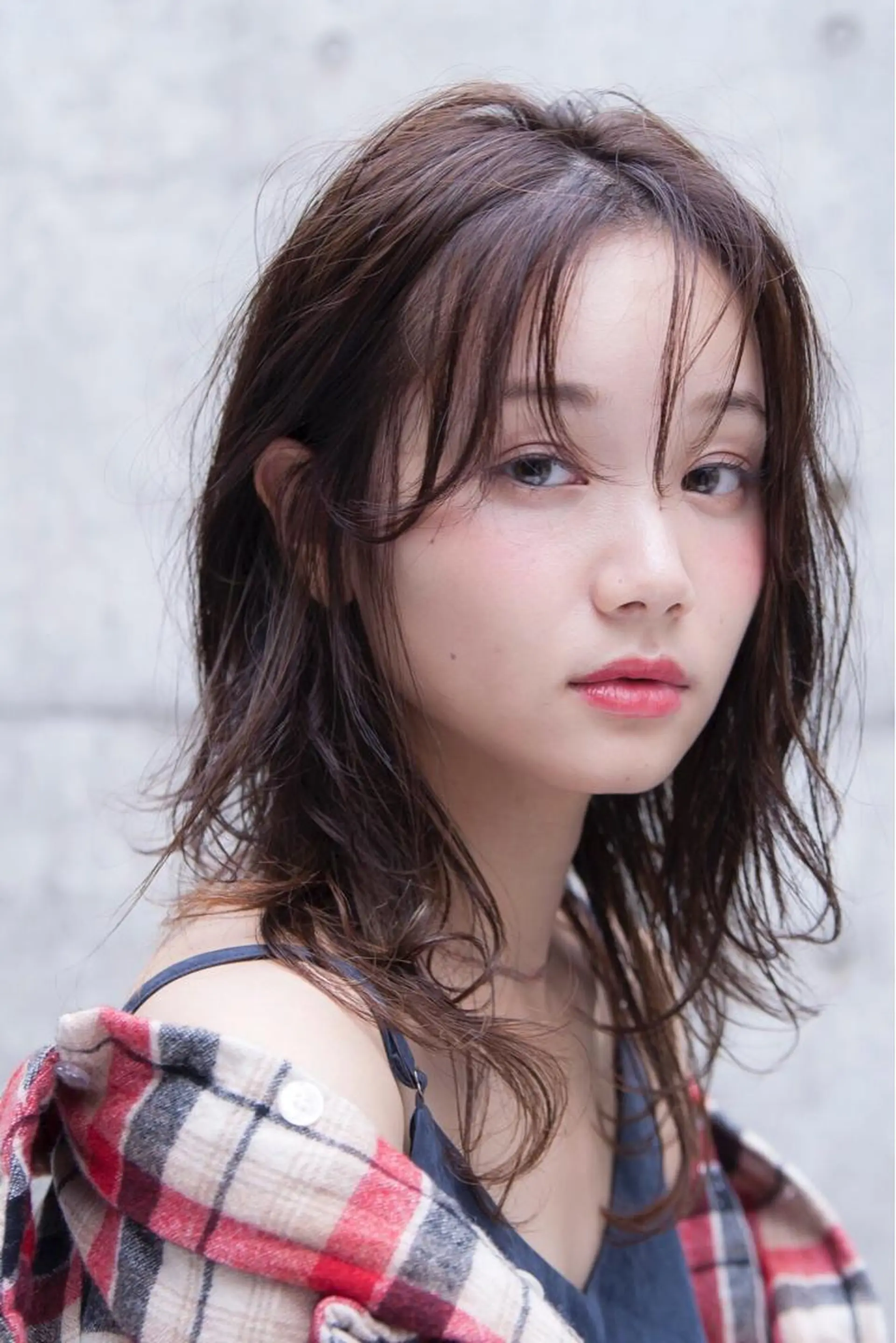 セミロング カラー パーマ 💘透明感カラー💘 沖本 将宏のヘアスタイル