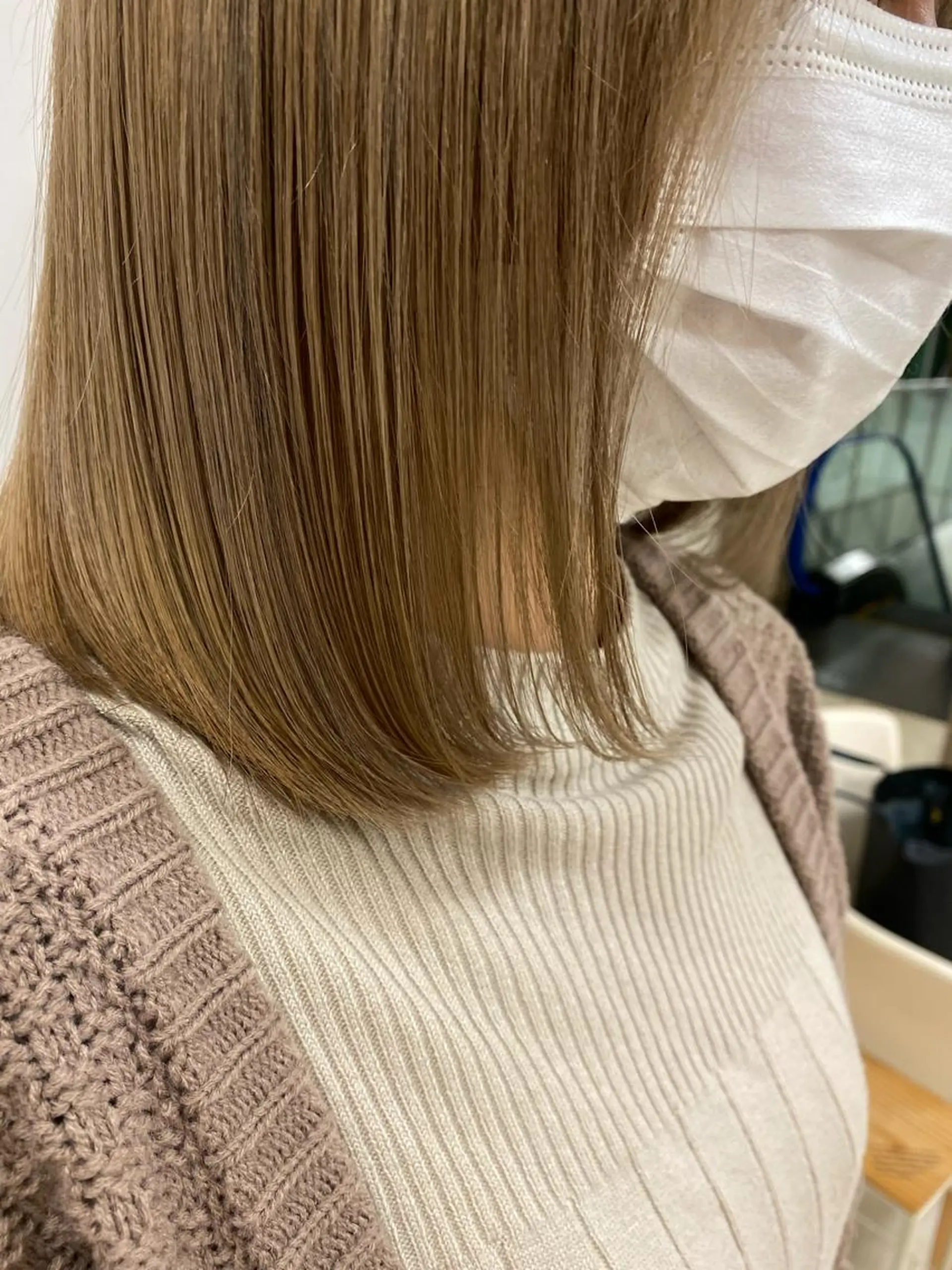 ミディアム カラー ハイトーン/ウルフ /レイヤー/坂野幸伸のヘアスタイル