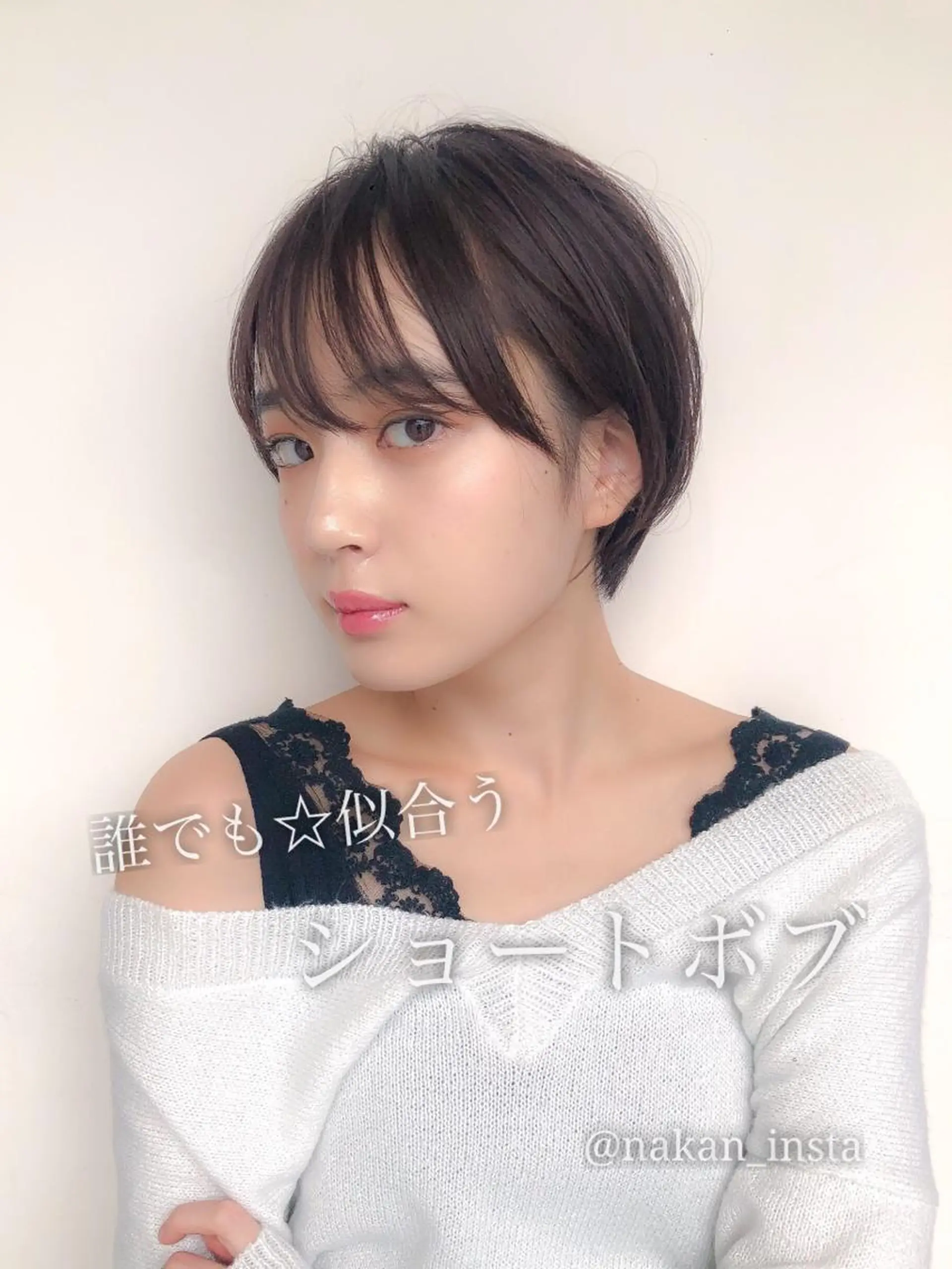 ショート カラー 顔周りレイヤー/ボブ 銀座✨中野まさひろのヘアスタイル