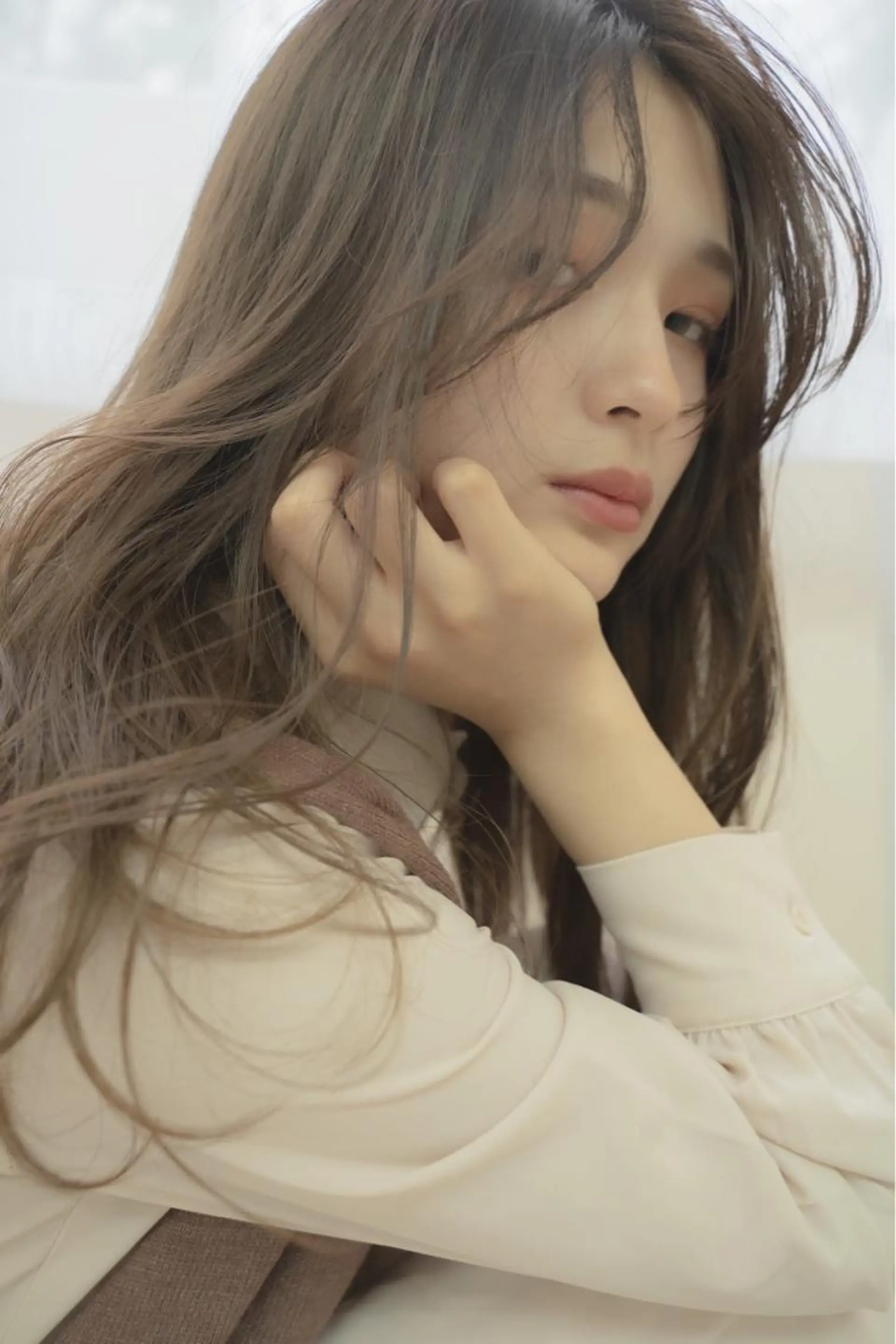 セミロング カラー ひらやま りょういちのヘアスタイル