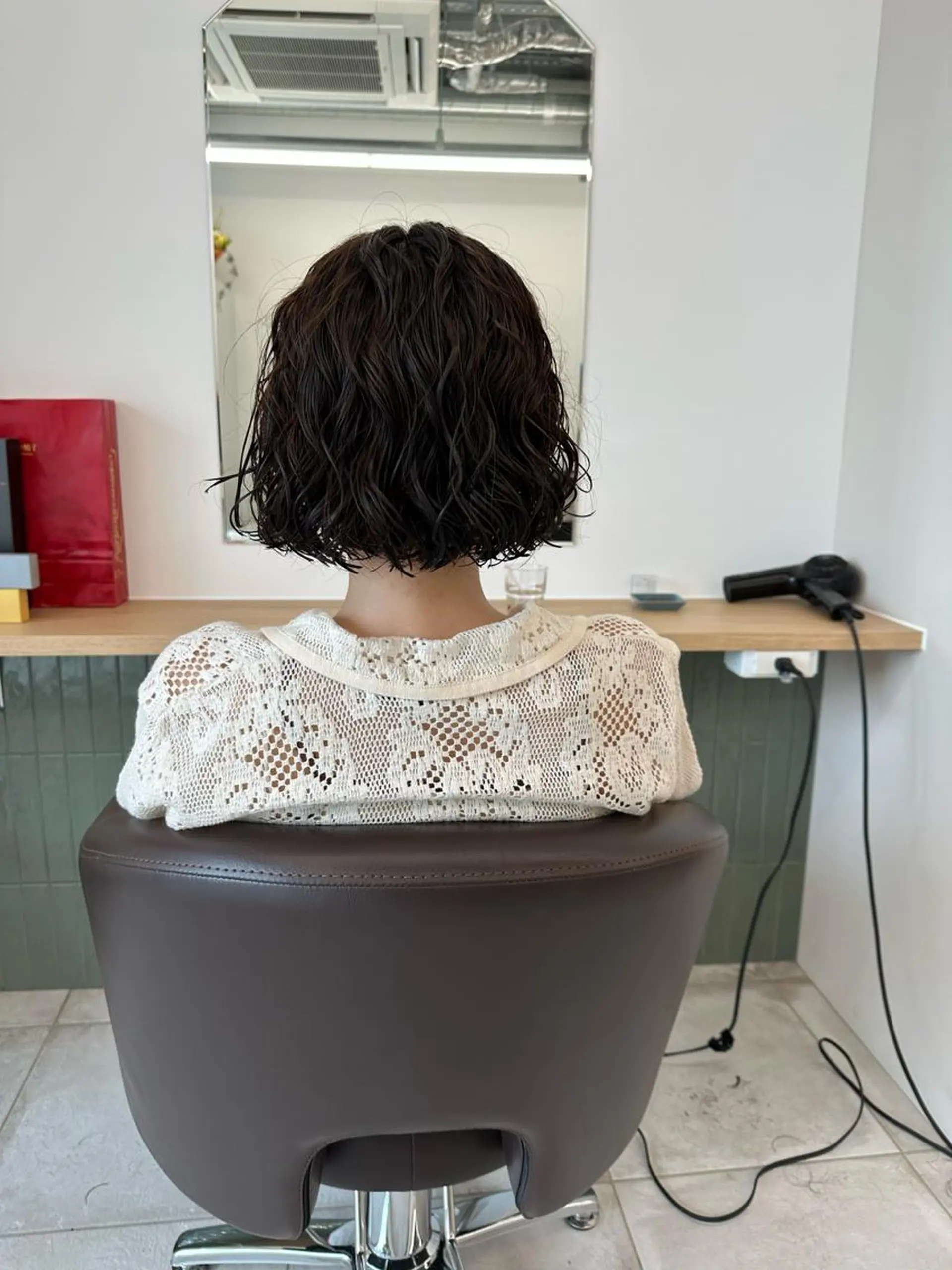 ショート カラー パーマ キッズ カット パーマ トリートメント オトナヘア🌸 harukaのヘアスタイル