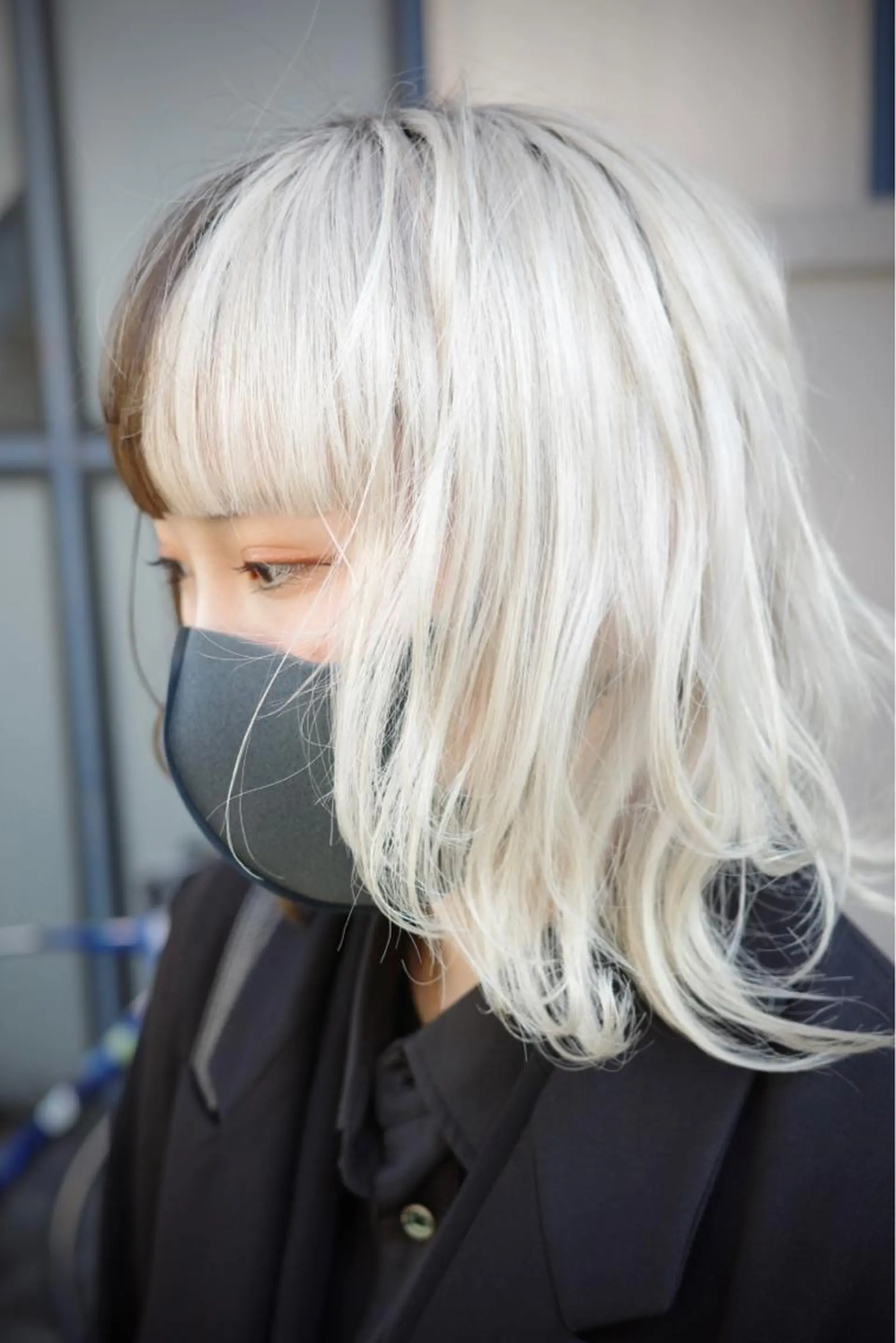 ミディアム カラー ミディアムパーマ バレイヤージュ ブリーチ ケアブリーチ ダブルカラー KAH所属・Koichi Satoのヘアスタイル