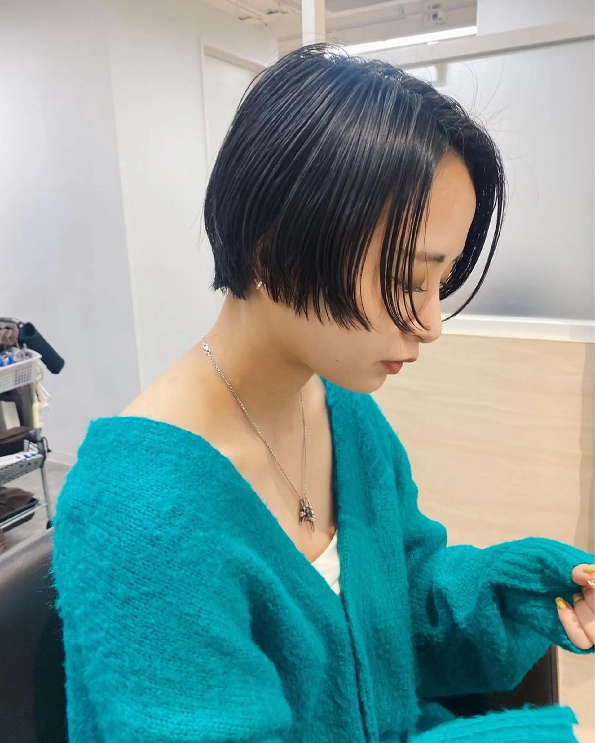 ショート カラー カット ヘアカラー トリートメント IVORY.所属・🟩白髪ぼかし/ボブ /ショートヘア/大司のヘアスタイル