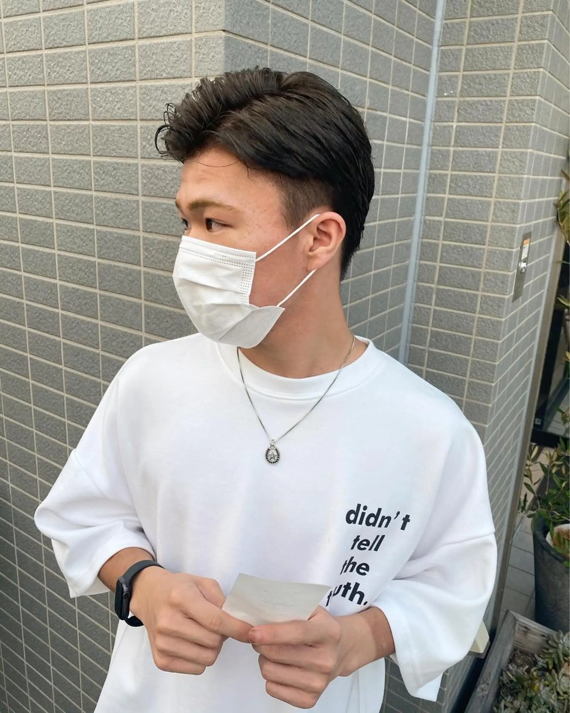 カラー メンズ 黒髪 ヘアカラー トリートメント ヘッドスパ パーマ指名No1 /namiのヘアスタイル