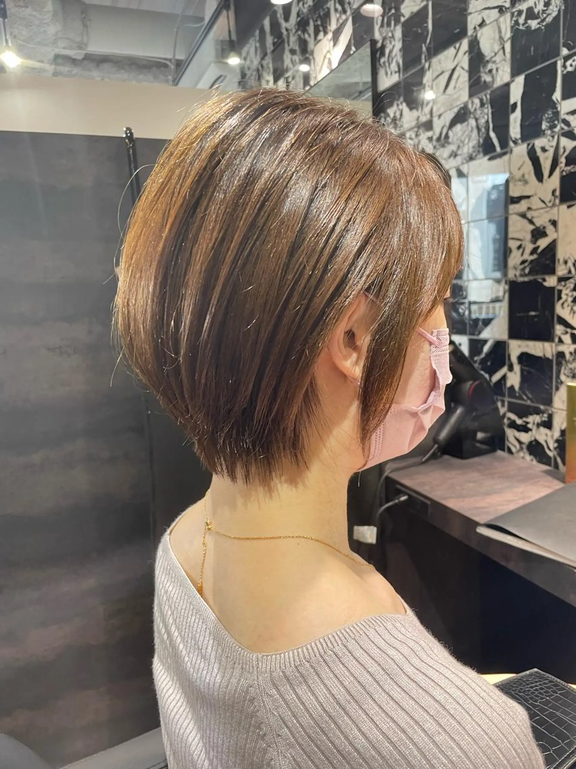 ショート カラー ショートヘア One By The Ect所属・ショート/脱白髪染め ☆宇﨑悠実のヘアスタイル