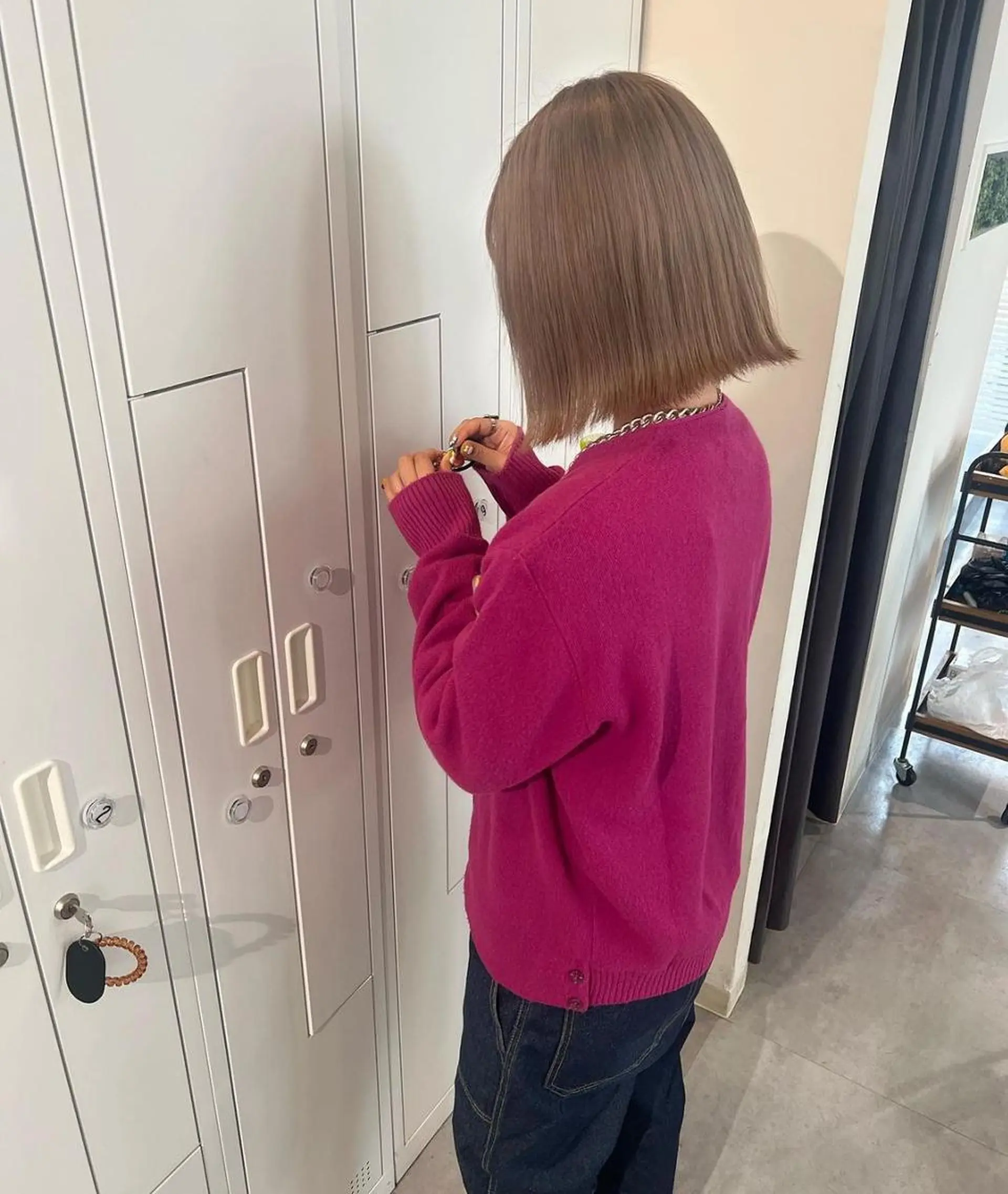 ショート カラー ハイトーンカラー 髪質改善 Noe心斎橋店のヘアスタイル