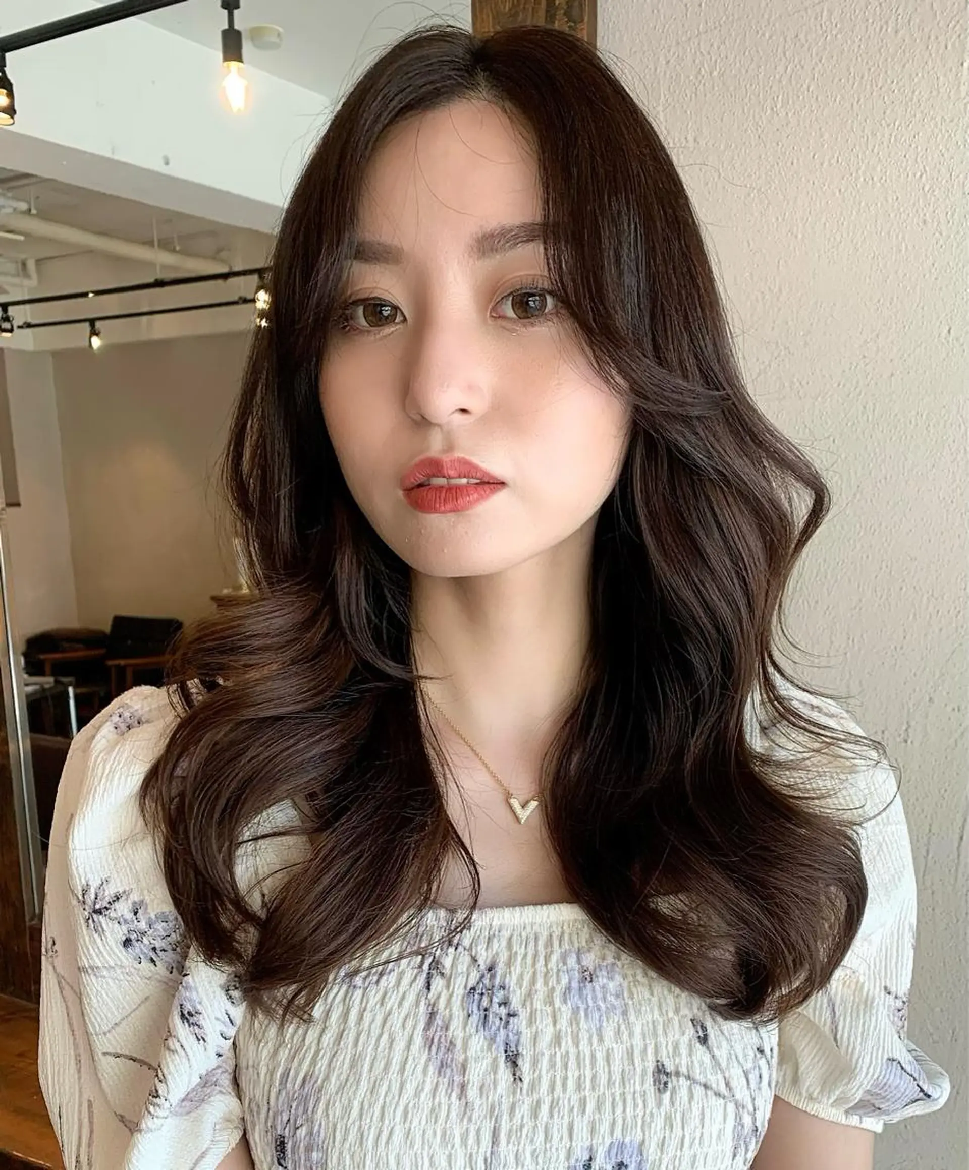 ロング カラー 透明感/オリーブ/ グレージュ/YUKAのヘアスタイル