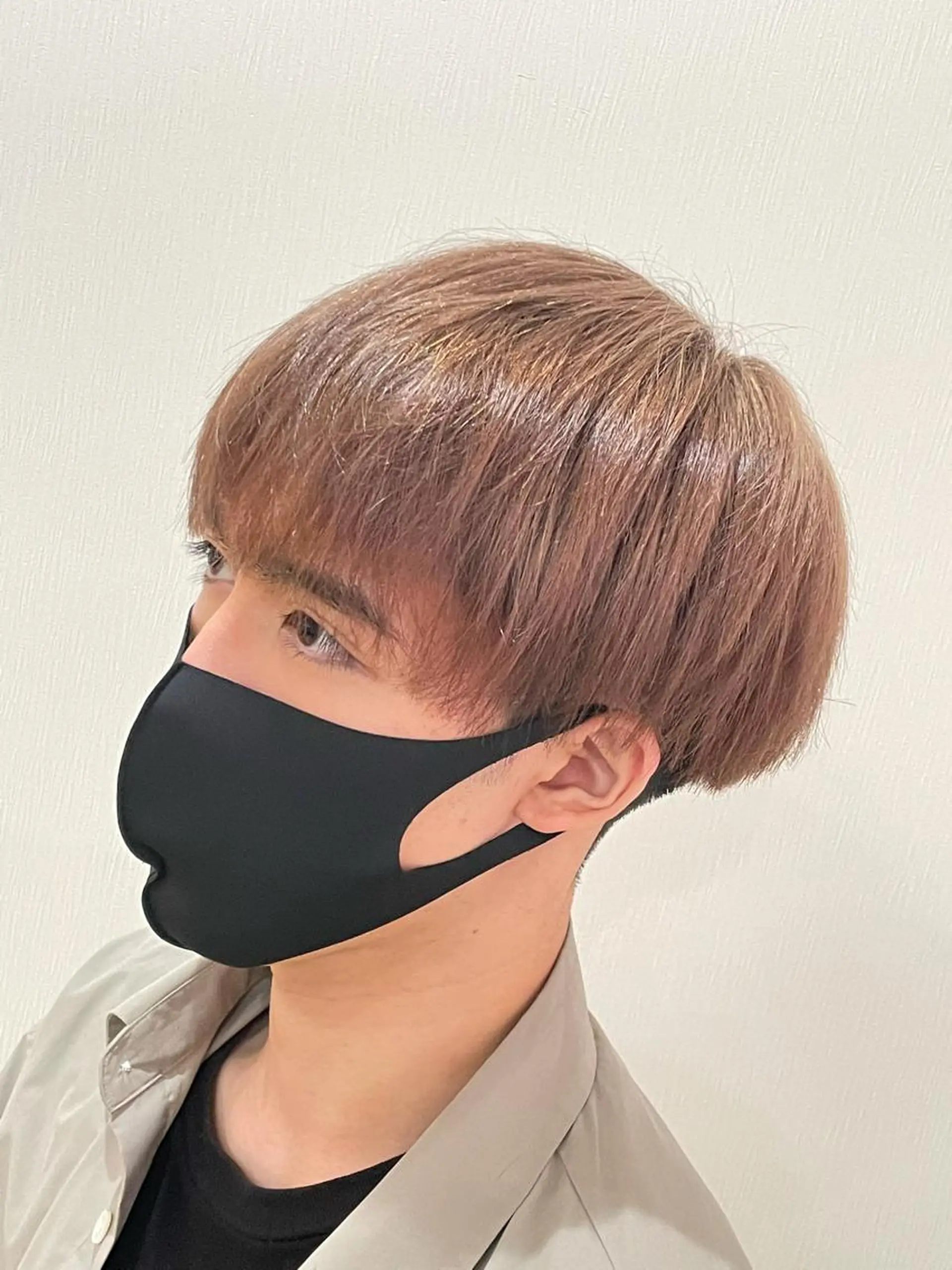 ショート カラー メンズ カット 縮毛矯正 岡本 沙帆のヘアスタイル