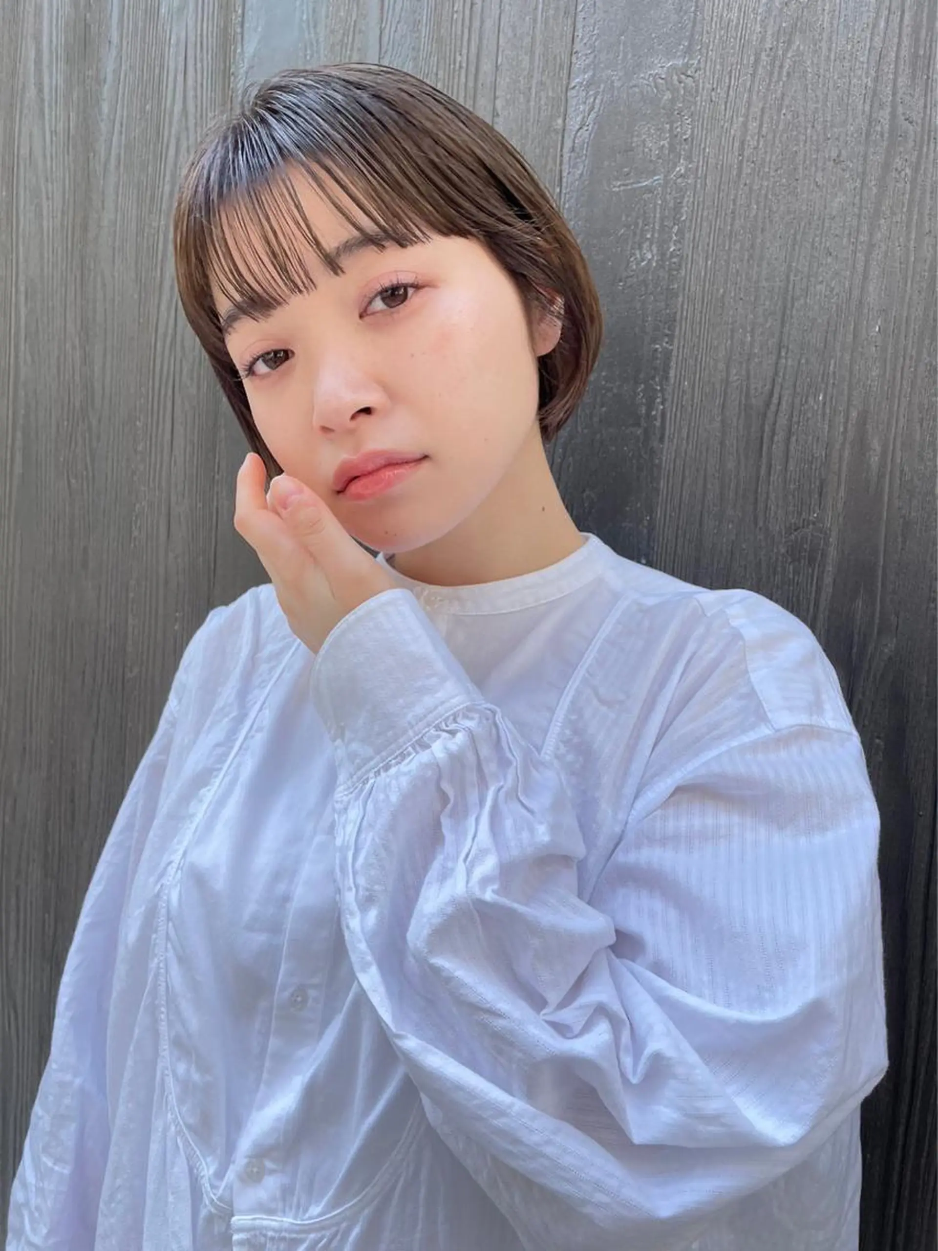 ショート カラー benji仙台所属・KOKI/ ボブ/ パーマ/透明感カラーのヘアスタイル