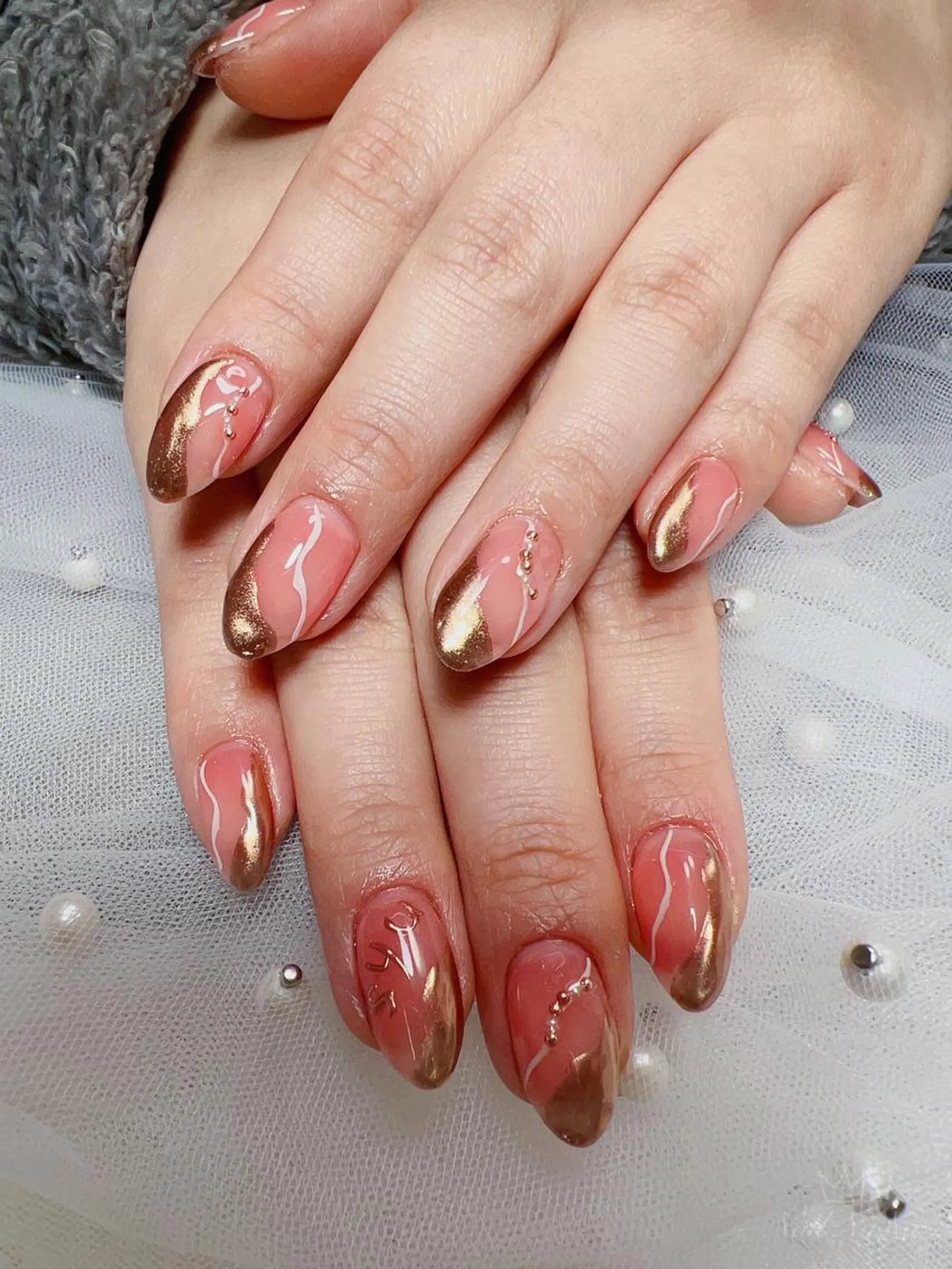 ミディアム カラー ネイル Nail NaNaのネイルデザイン