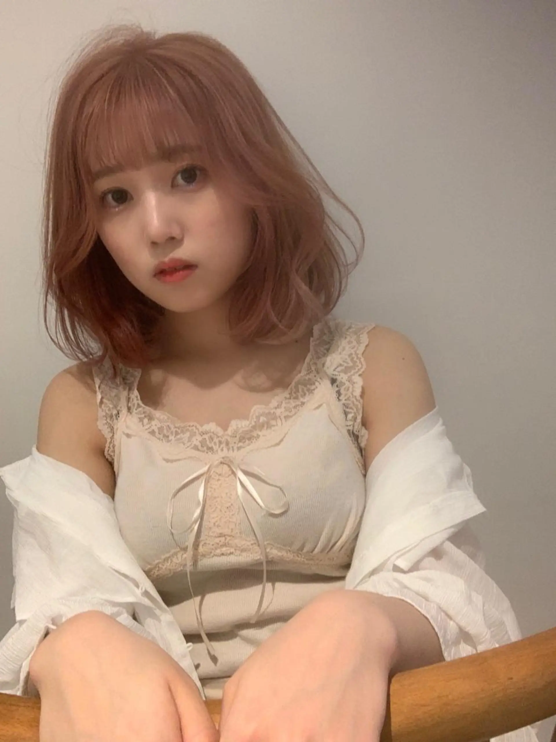 ミディアム カラー ヘアアレンジ ピンクカラー ヘアカラー トリートメント 🎀taro ブリーチなしカラーのヘアスタイル