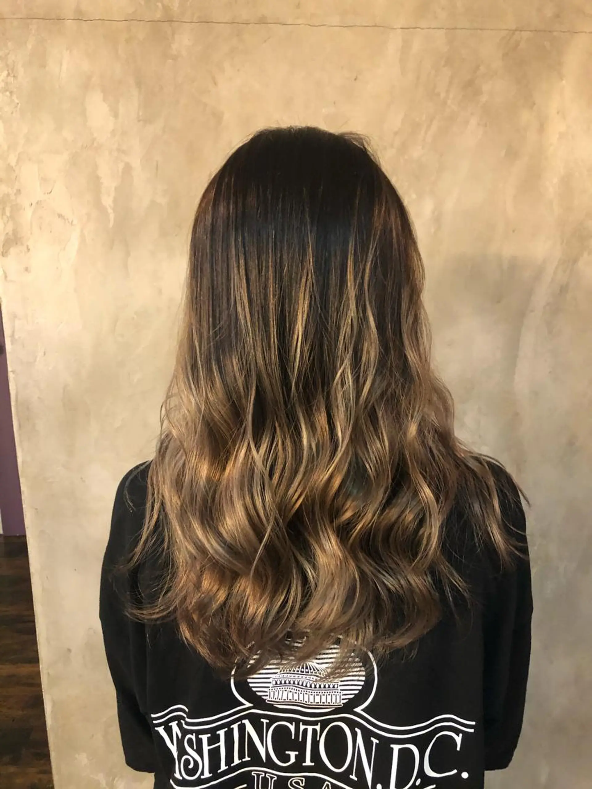 ロング カラー バレイヤージュ ブリーチ ケアブリーチ グラデーションカラー ハイライトカラー ヘアカラー sweetroom茅ヶ崎南口店所属・∮フェードスタイル∮ 加藤嘉陛のヘアスタイル