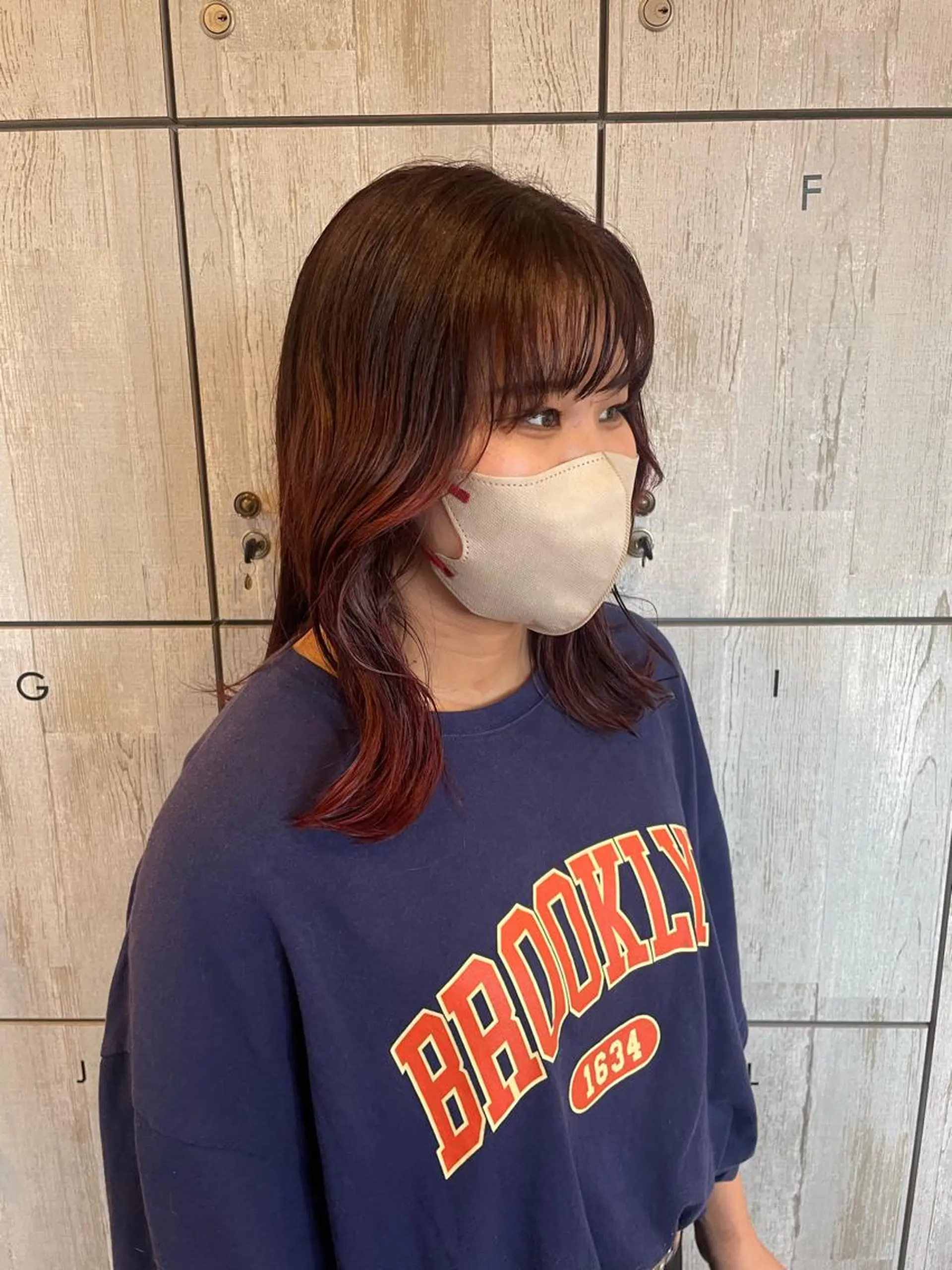 ミディアム カラー カット ヘアカラー トリートメント ひなた 艶カラー/渋谷のヘアスタイル