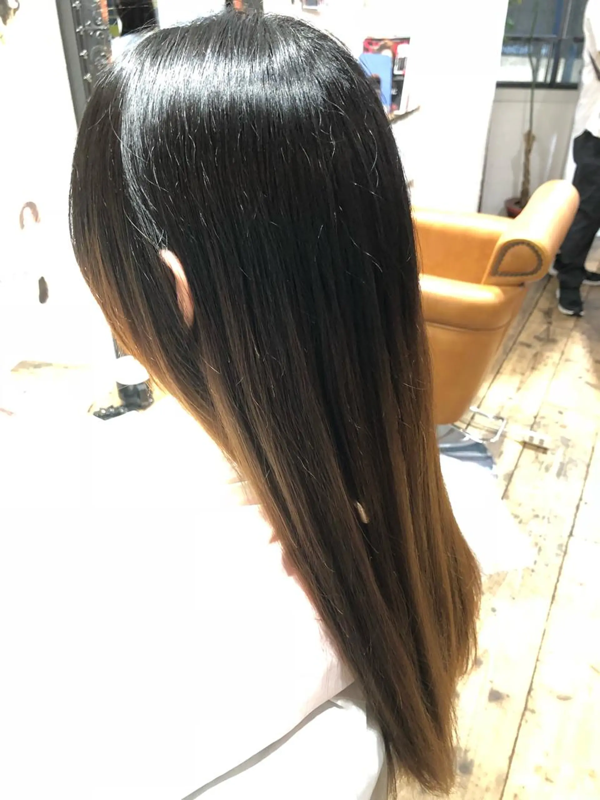 セミロング 縮毛矯正 ナカオ ヤストシのヘアスタイル