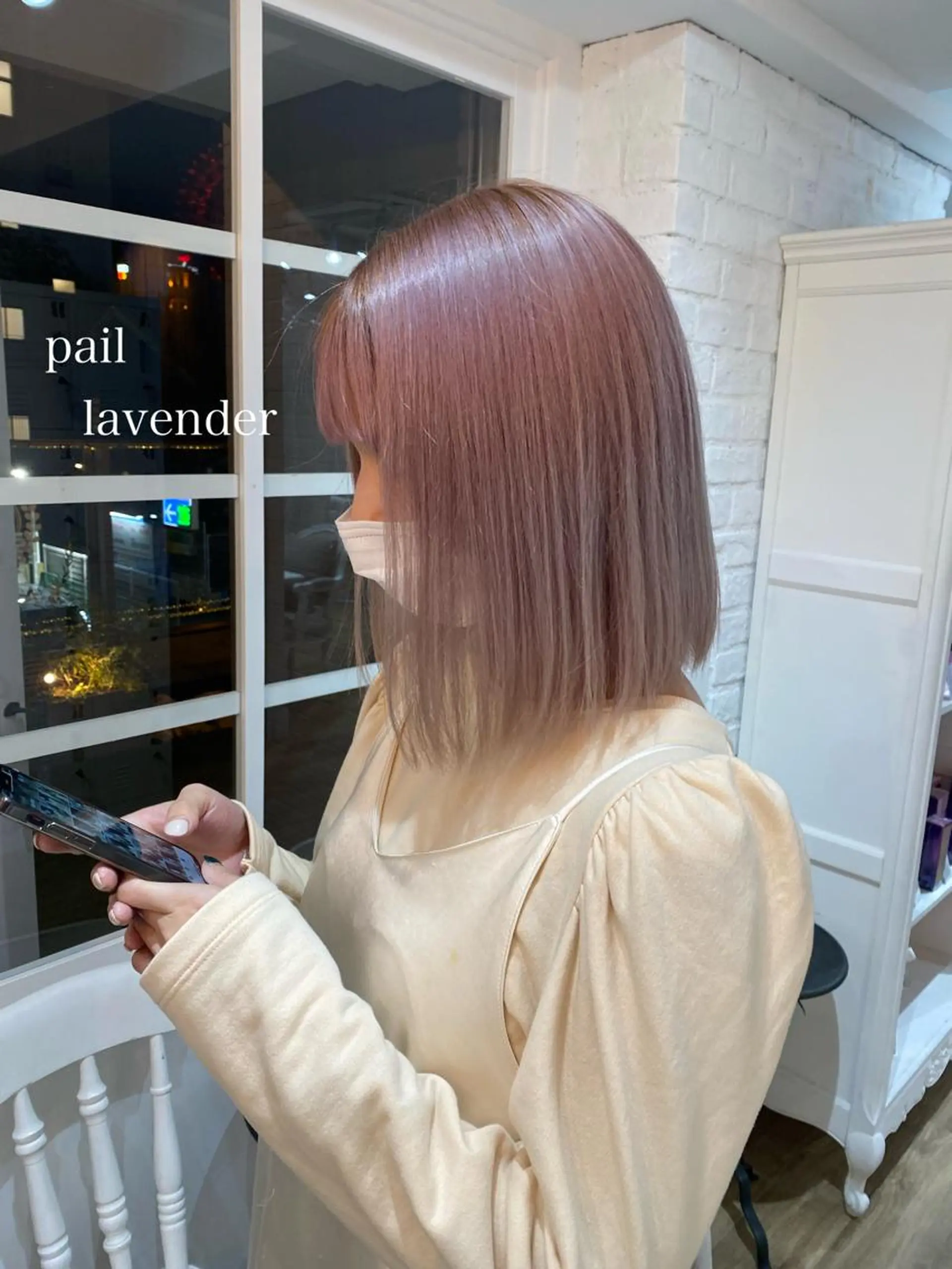 ミディアム カラー ヘアアレンジ ブリーチ あおい 🍒暖色カラーのヘアスタイル