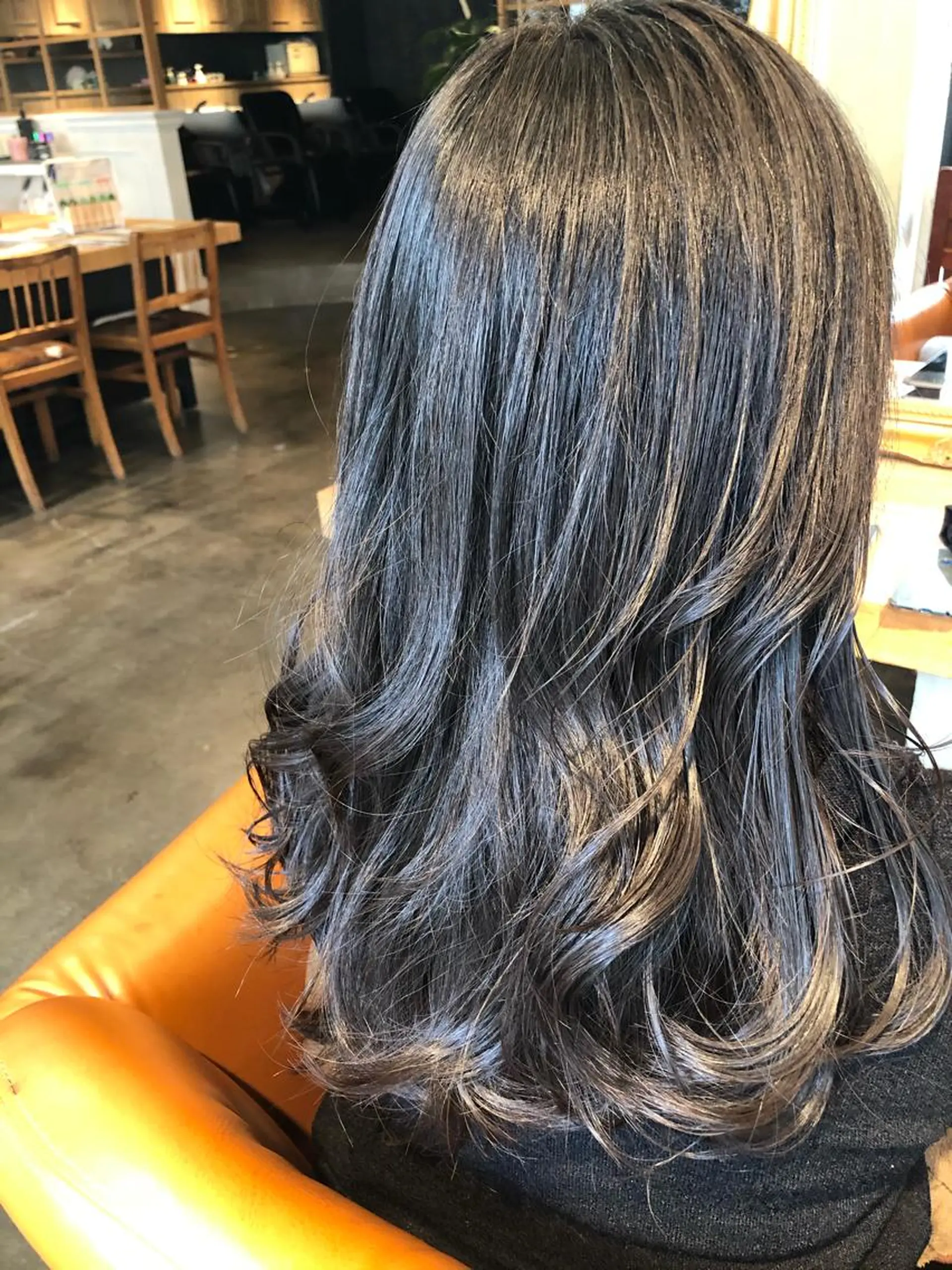 セミロング カラー グレージュ レイヤーカット ヘアカラー トリートメント 韓国風カット/ 髪質改善 黒崎のヘアスタイル