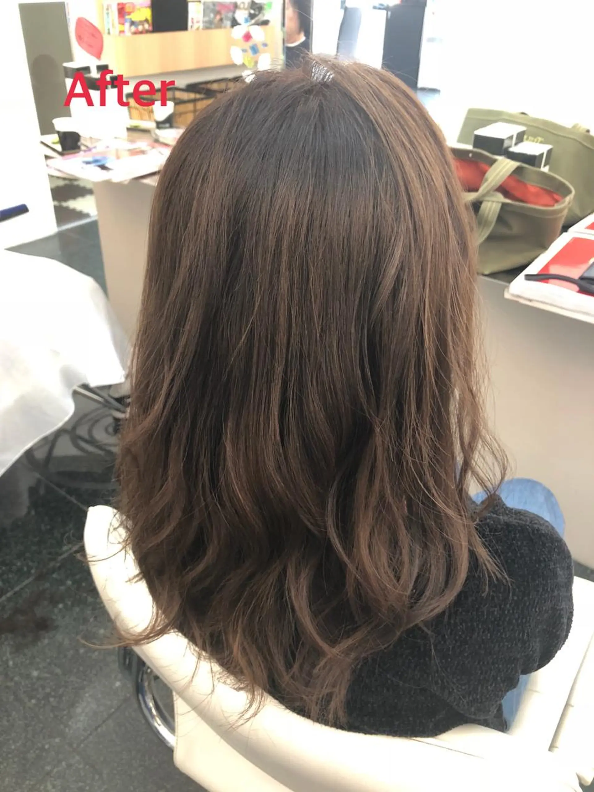 セミロング ヘアカラー トリートメント ✨艶髪満足度◎✨ 菅沼 麻衣子のヘアスタイル