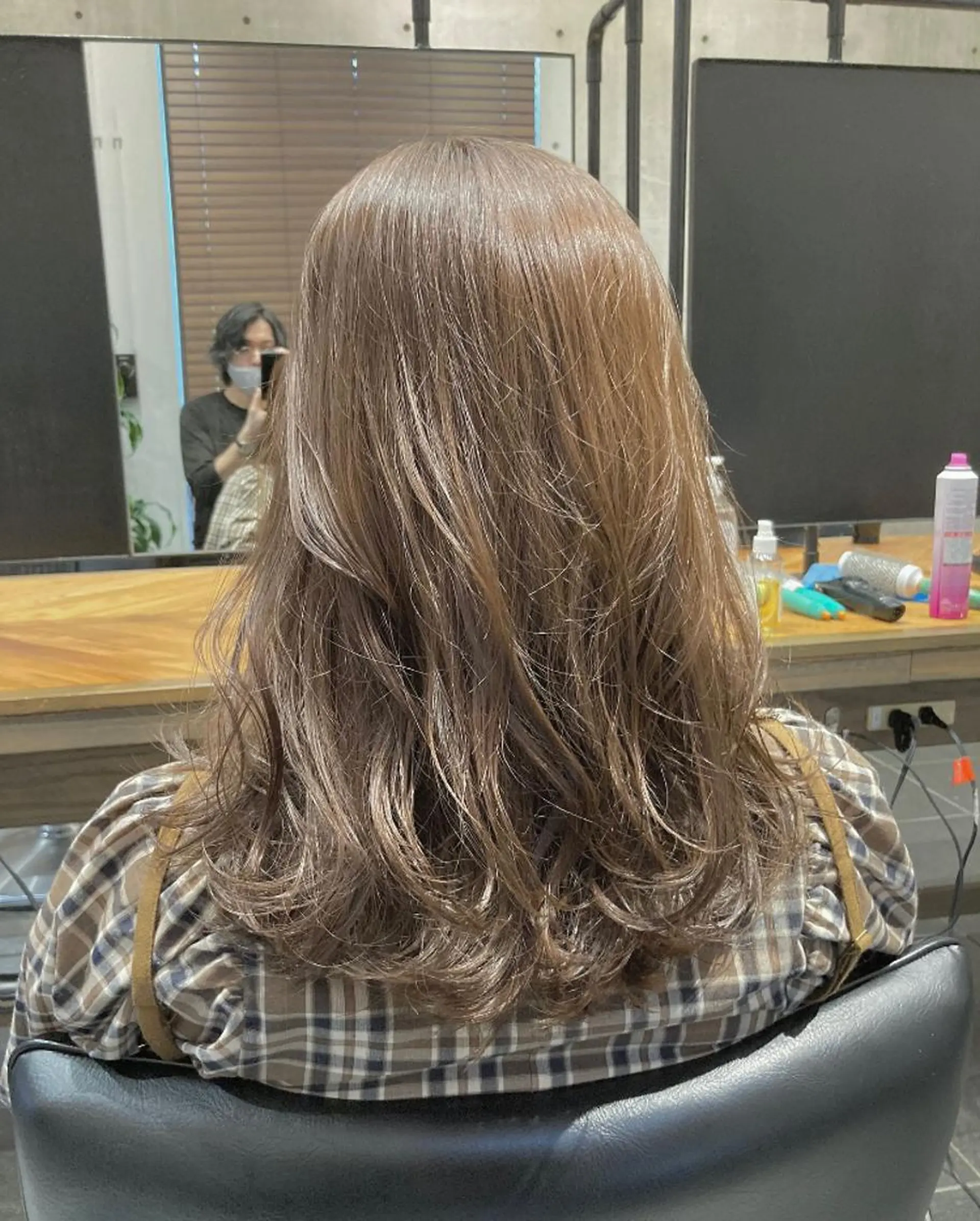 セミロング カット ヘアカラー トリートメント は まべのヘアスタイル