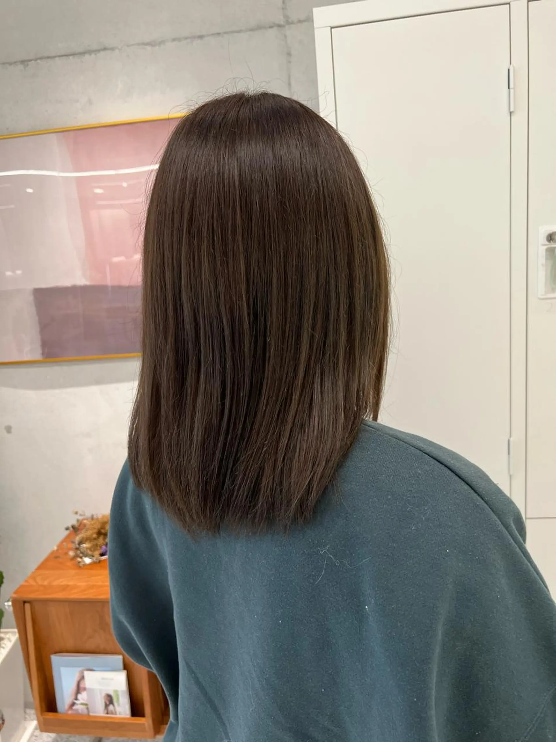 ミディアム カラー アッシュ アッシュグレー 韓国ヘア☁️ mitsukiのヘアスタイル