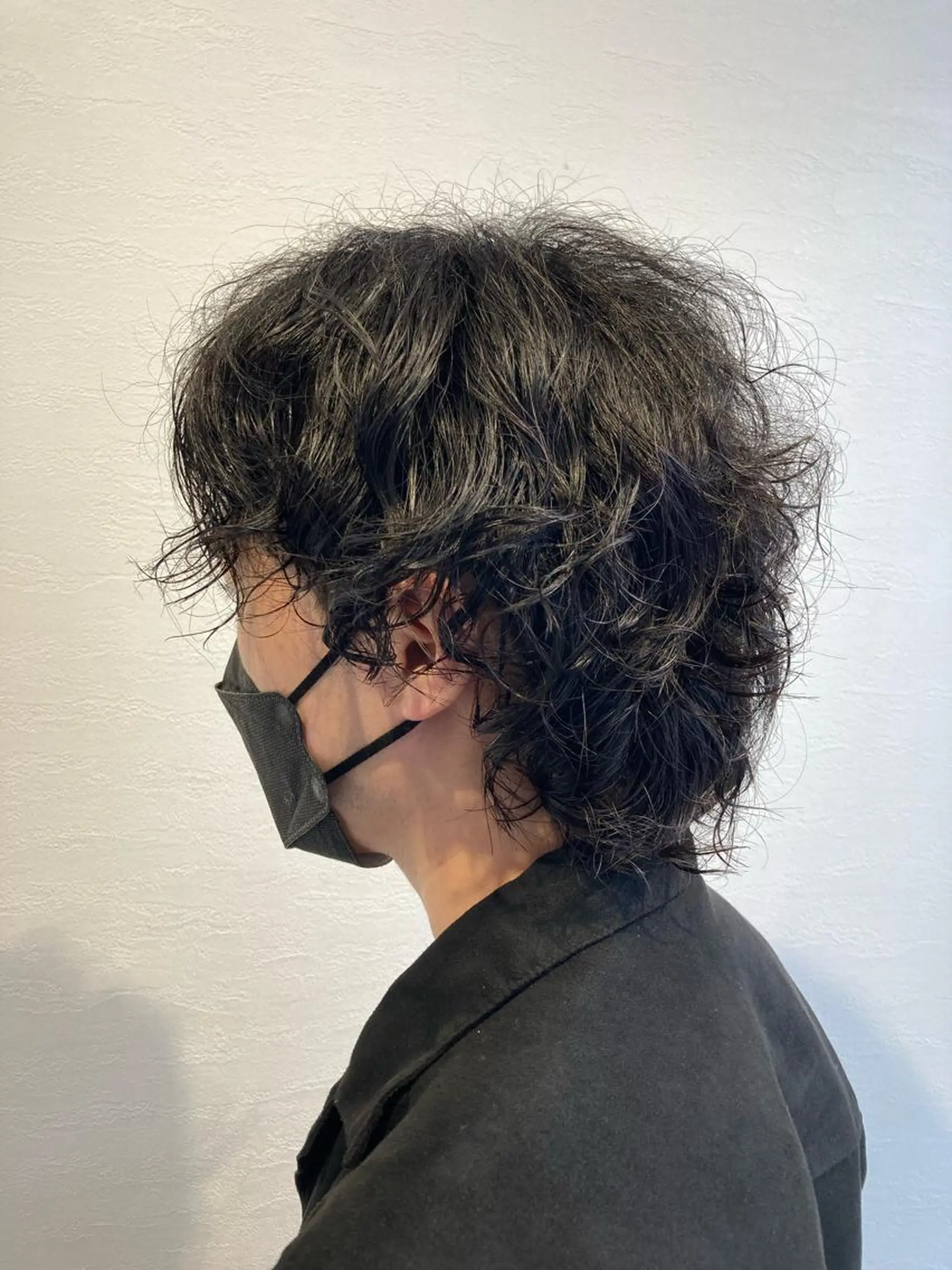 ミディアム パーマ メンズ パーマ ヘッドスパ メンズ特化💥荻窪 No.1柴田憲秀のヘアスタイル