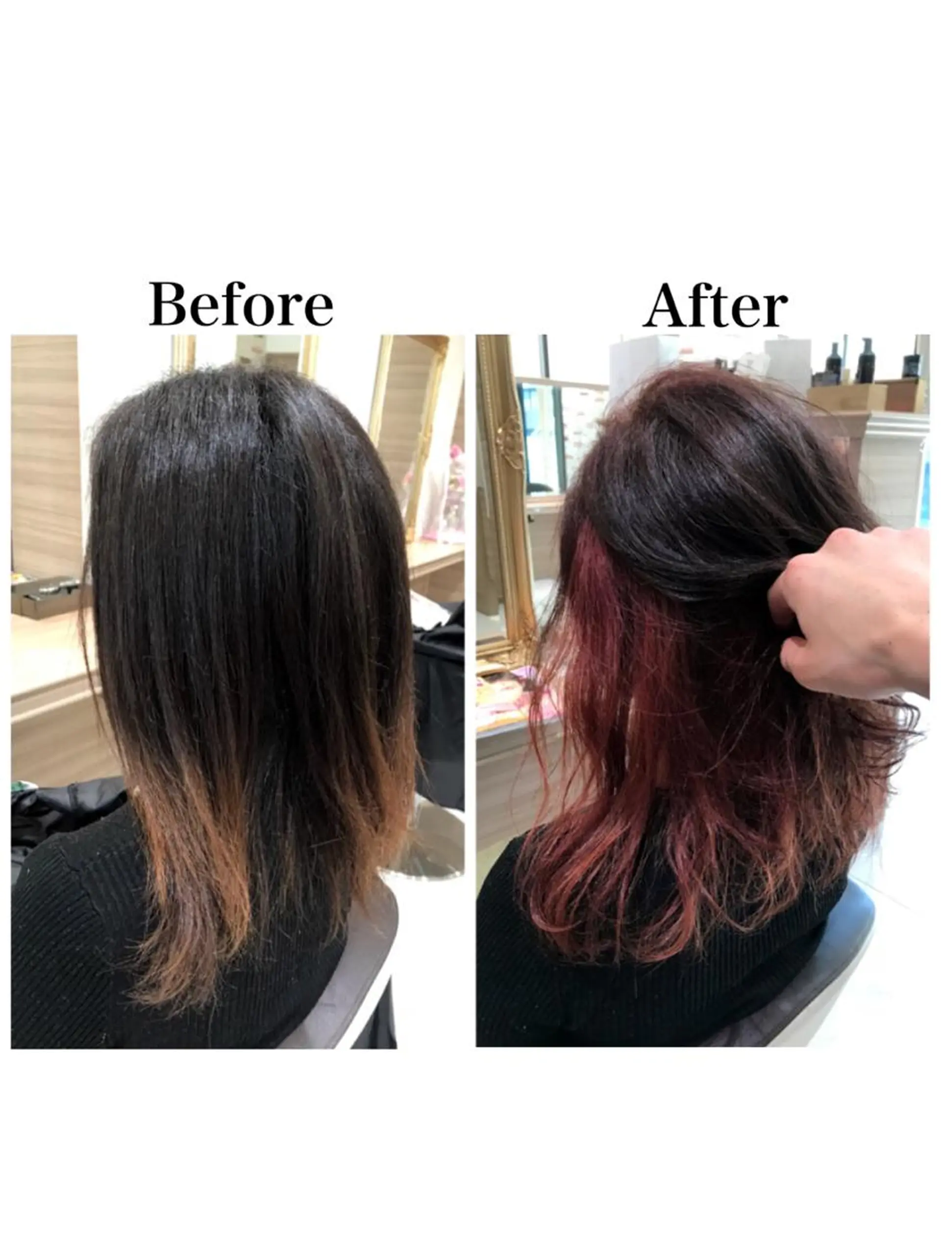 セミロング ヘアカラー 新宿 木下拓哉のヘアスタイル