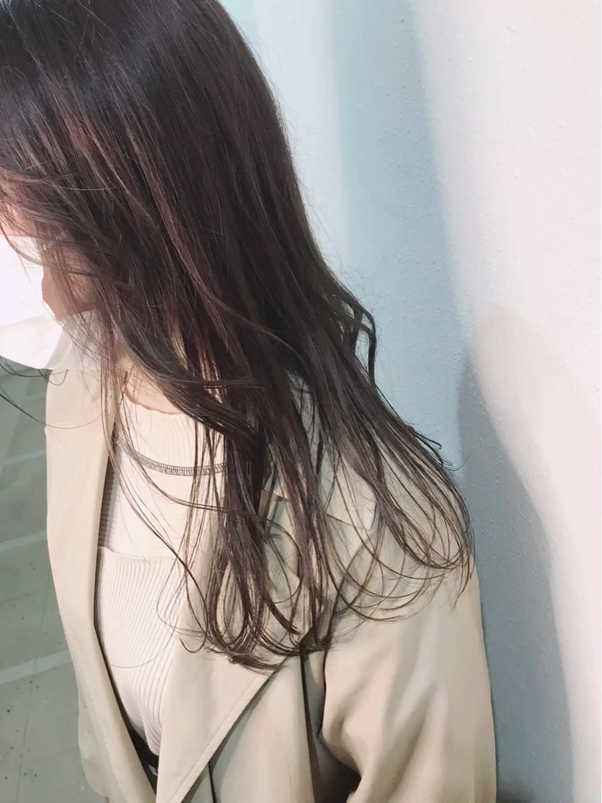 ロング カット ヘアカラー 韓国 / 中国ヘア 🦋Noniのヘアスタイル