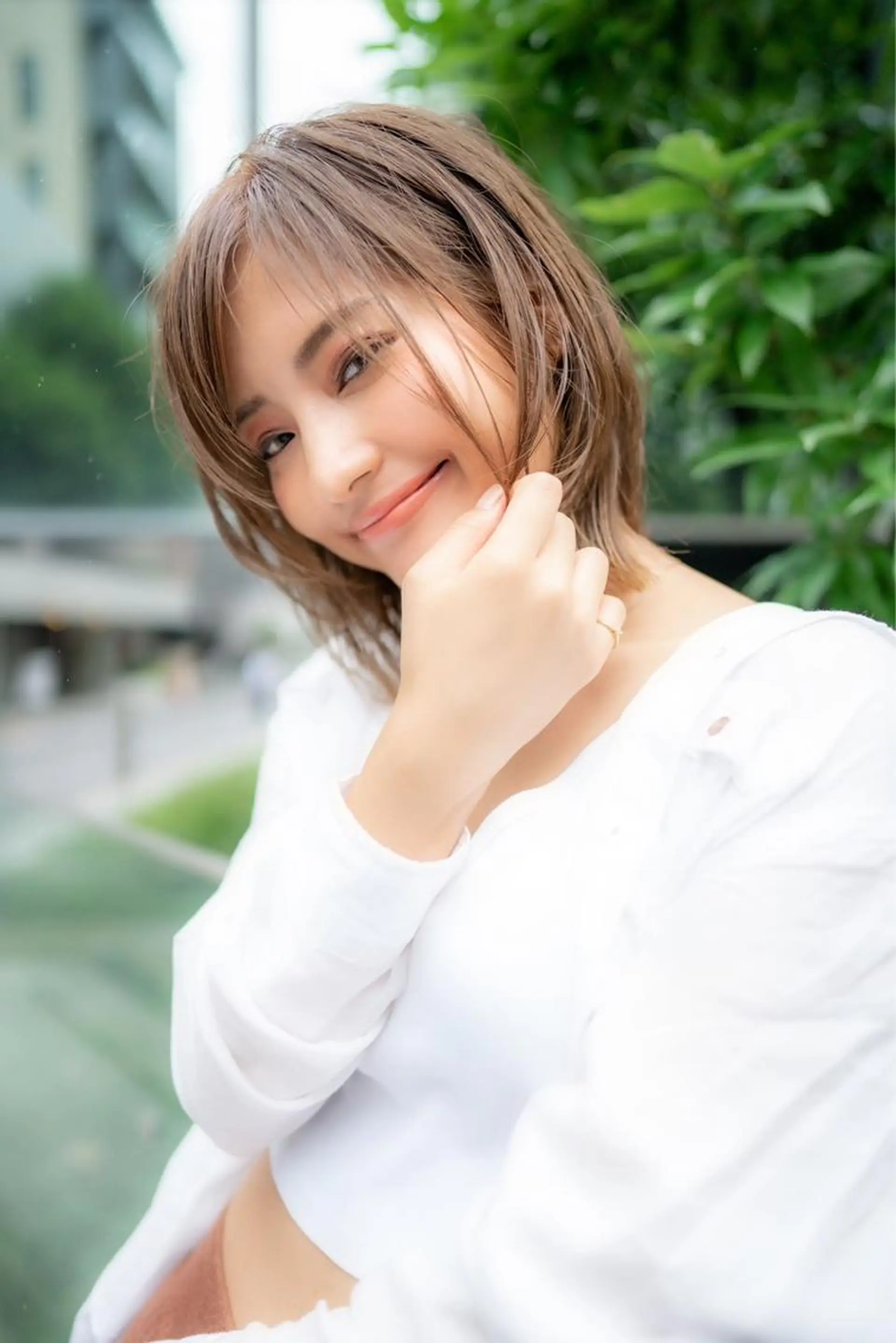 ミディアム カラー カット ヘアカラー トリートメント 🉐レイヤー/塩見 弘樹🉐渋谷のヘアスタイル