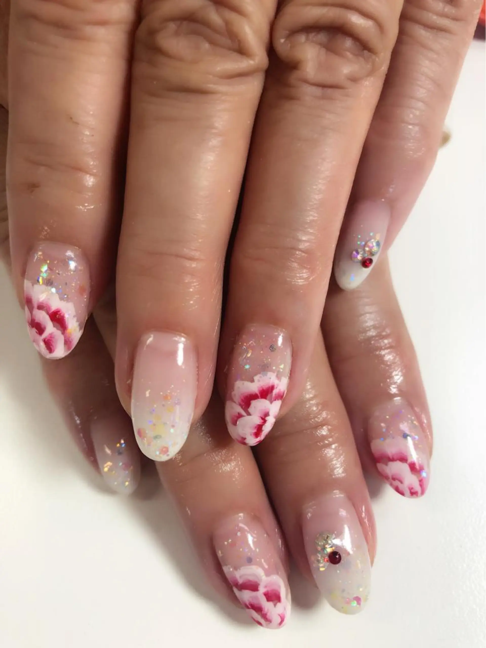 ネイル グラデーション ラメ(グリッター) Lokahi NAILのネイルデザイン