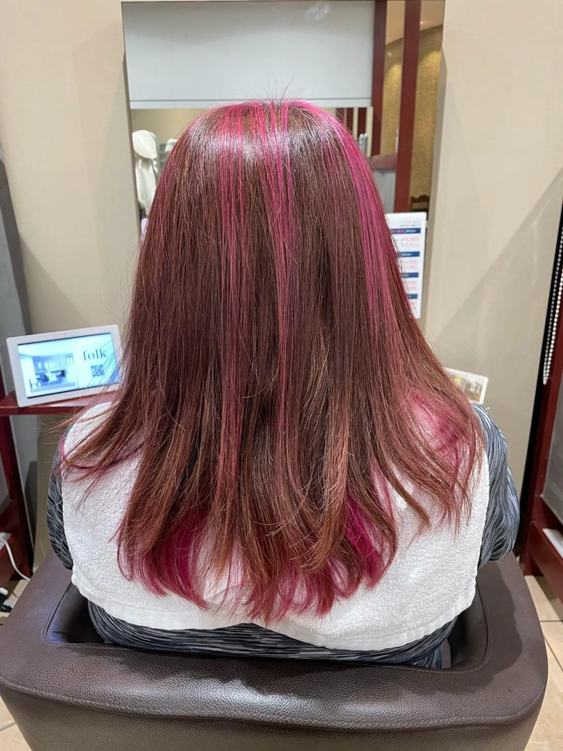 ロング 福田 秀好のヘアスタイル