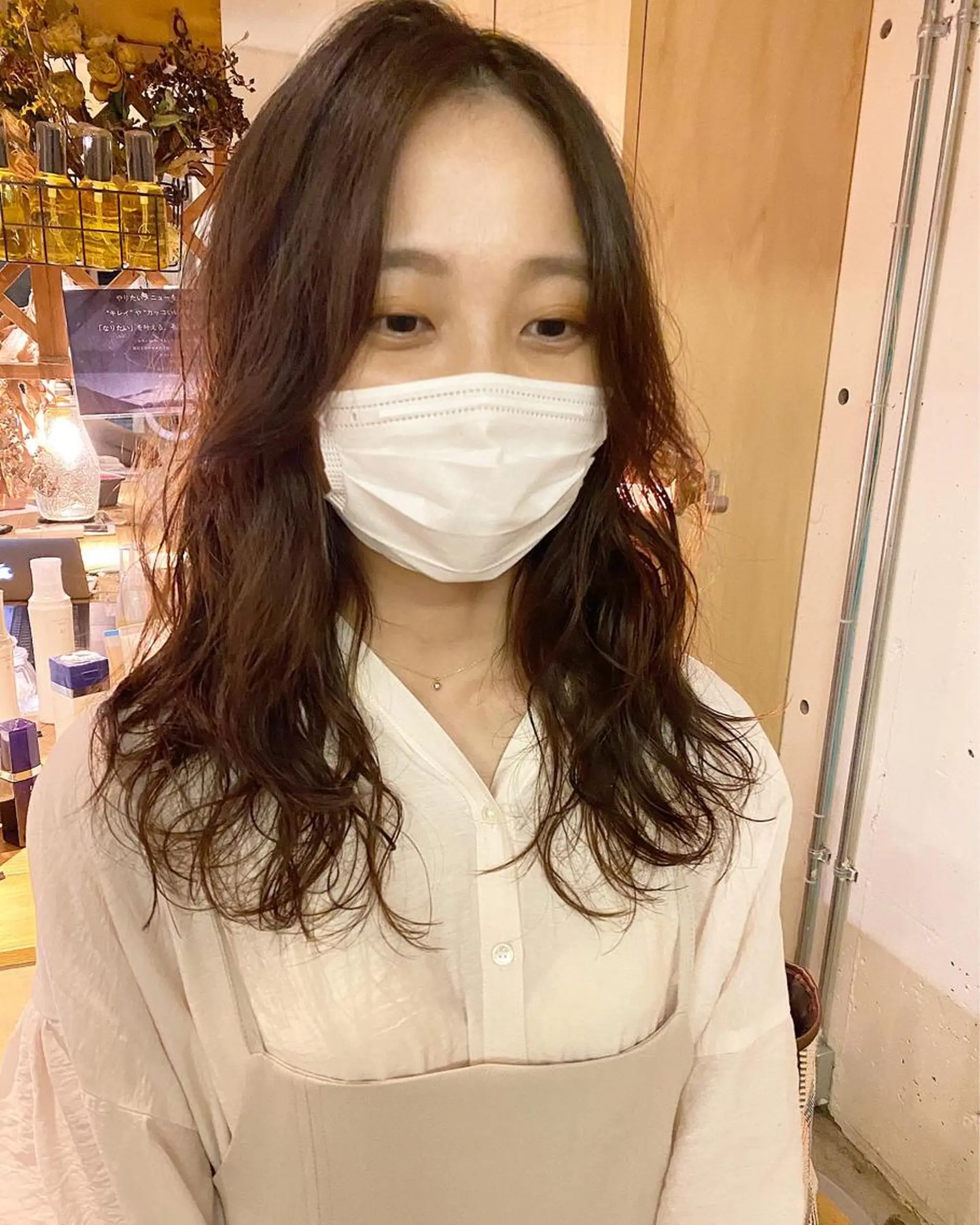 セミロング パーマ パーマ美容師 hanaのヘアスタイル