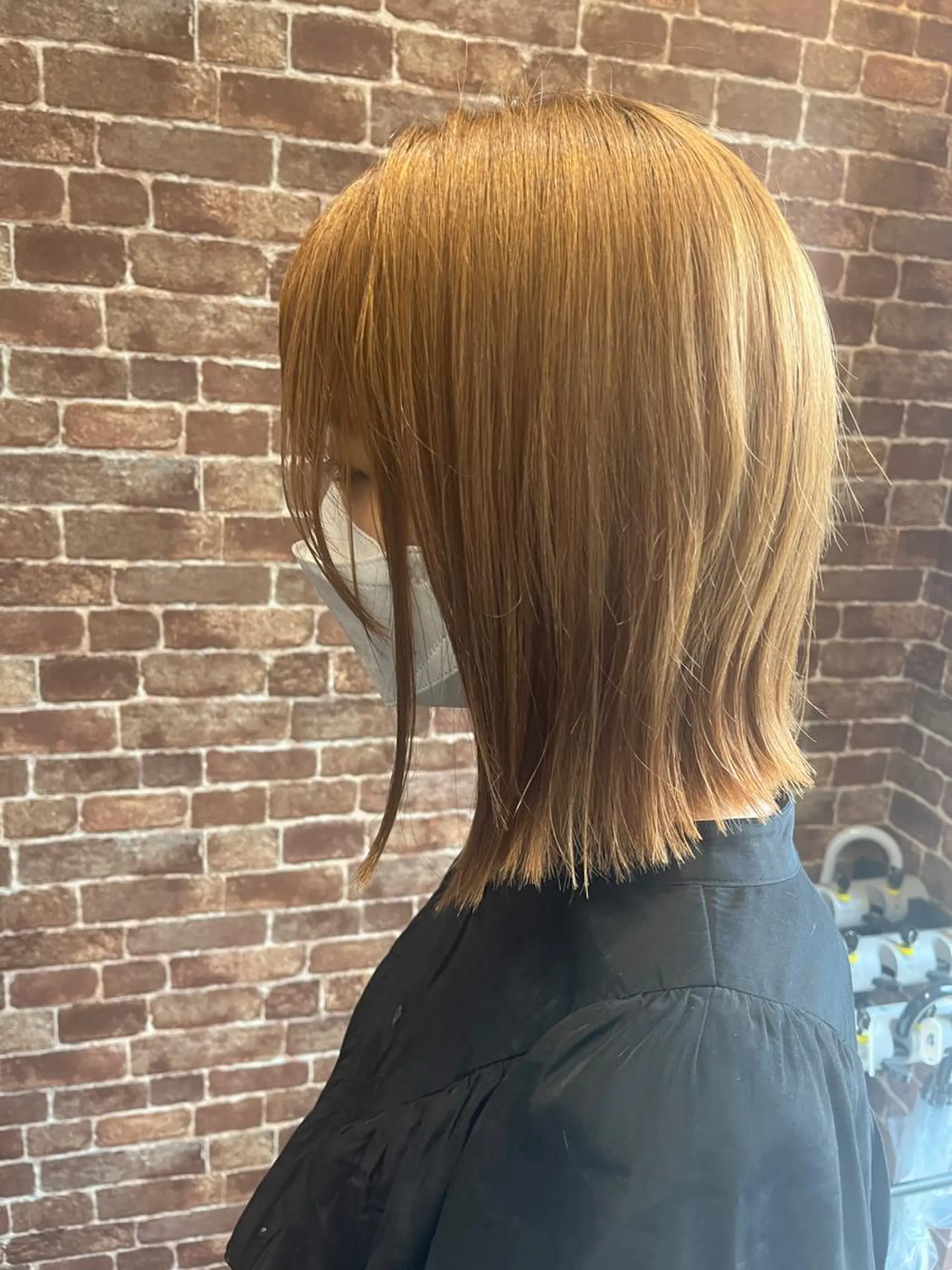 ミディアム カラー パーマ ヘアアレンジ メンズ キッズ ネイル マツエク・マツパ アイブロウ 切りっぱなしボブ メンズブリーチ メンズハイトーン メンズ韓国風 黒髪 times salon名駅所属・久木原 ゆりのヘアスタイル