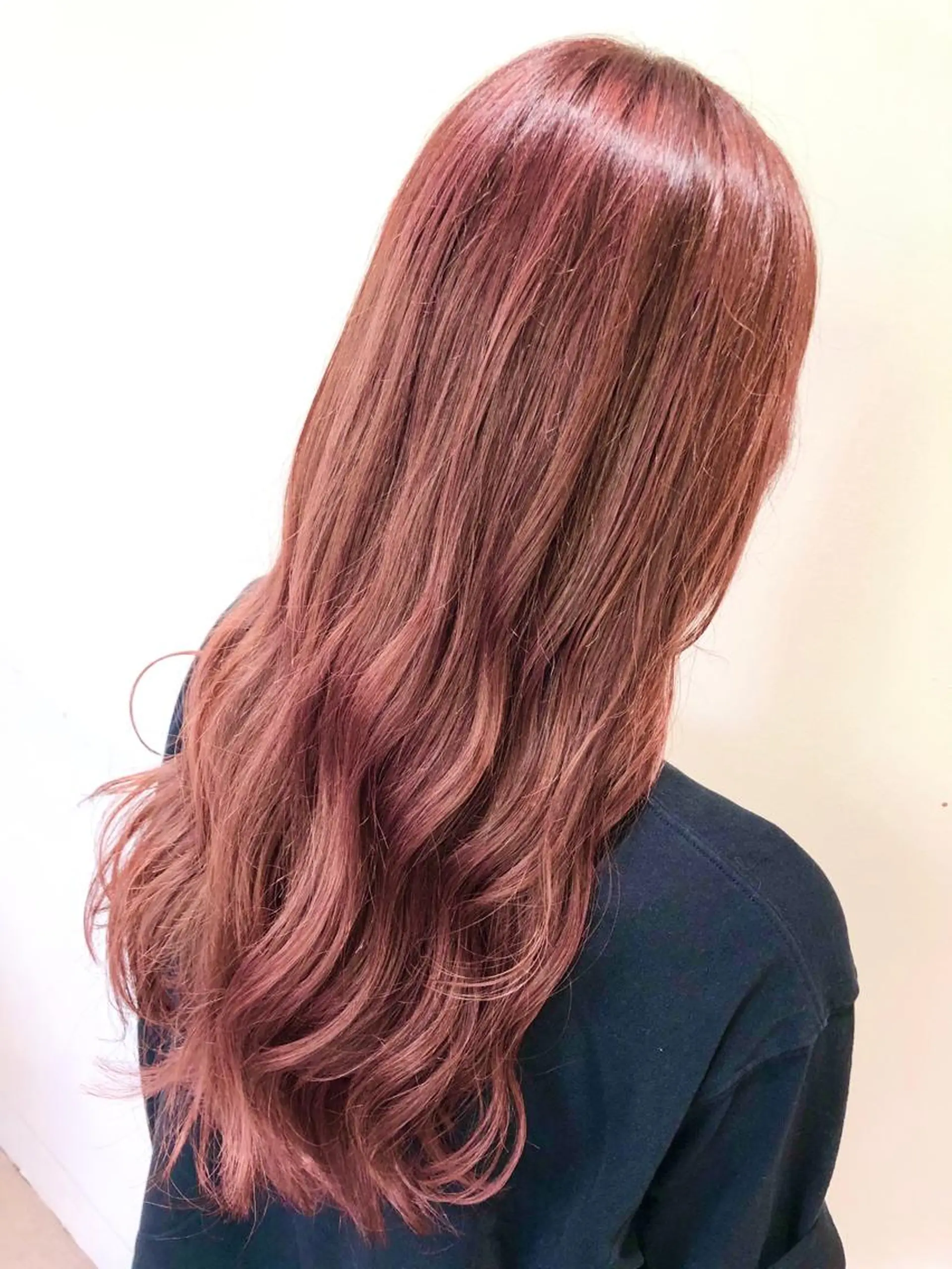 ロング カラー ベージュカラー ピンクカラー ピンクベージュ ヘアカラー トリートメント 💓シールエクステ ルミエールのヘアスタイル