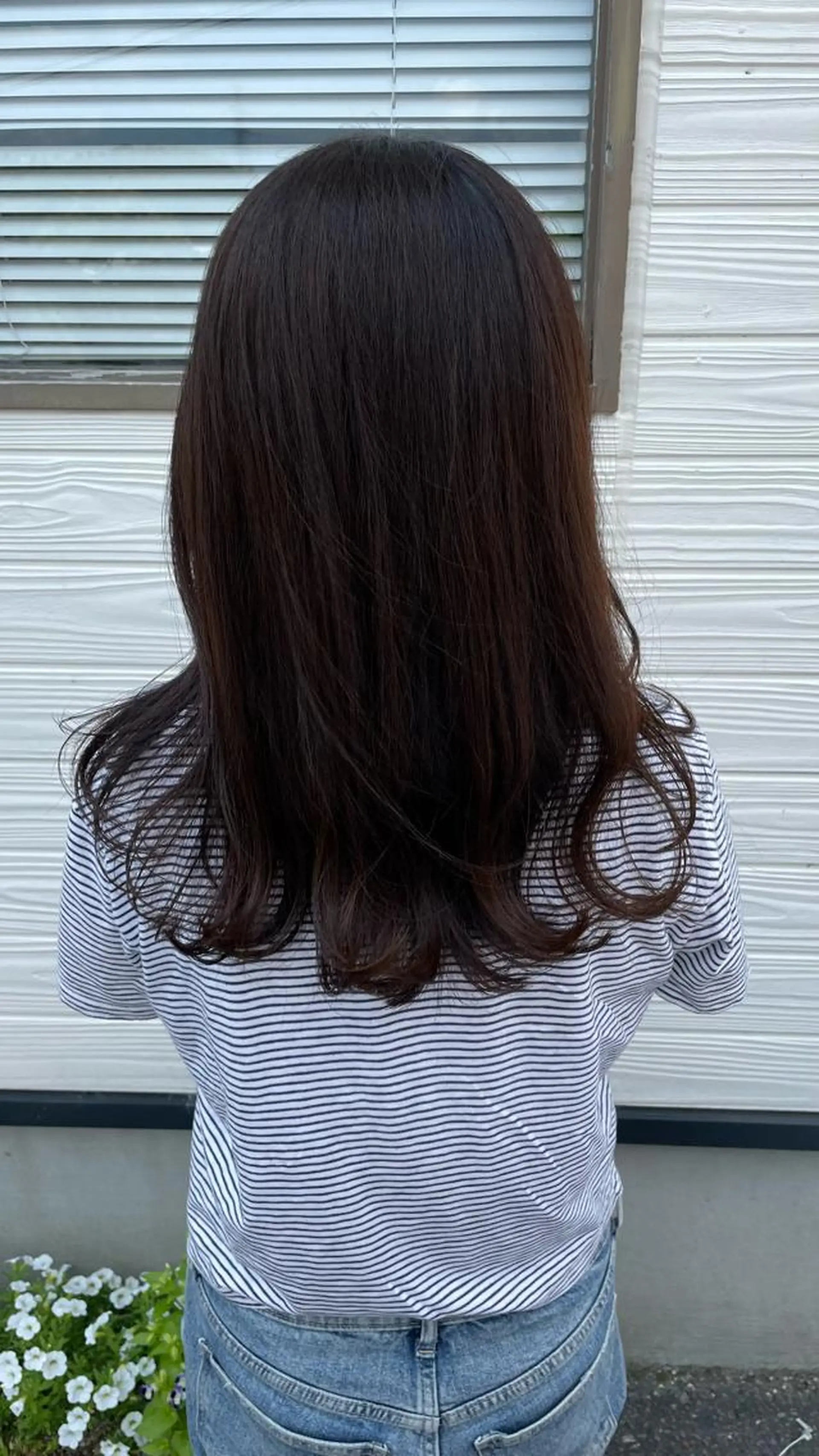 ロング トリートメント カット ヘアカラー トリートメント ビヨウシツトリコ よねたにみなのヘアスタイル