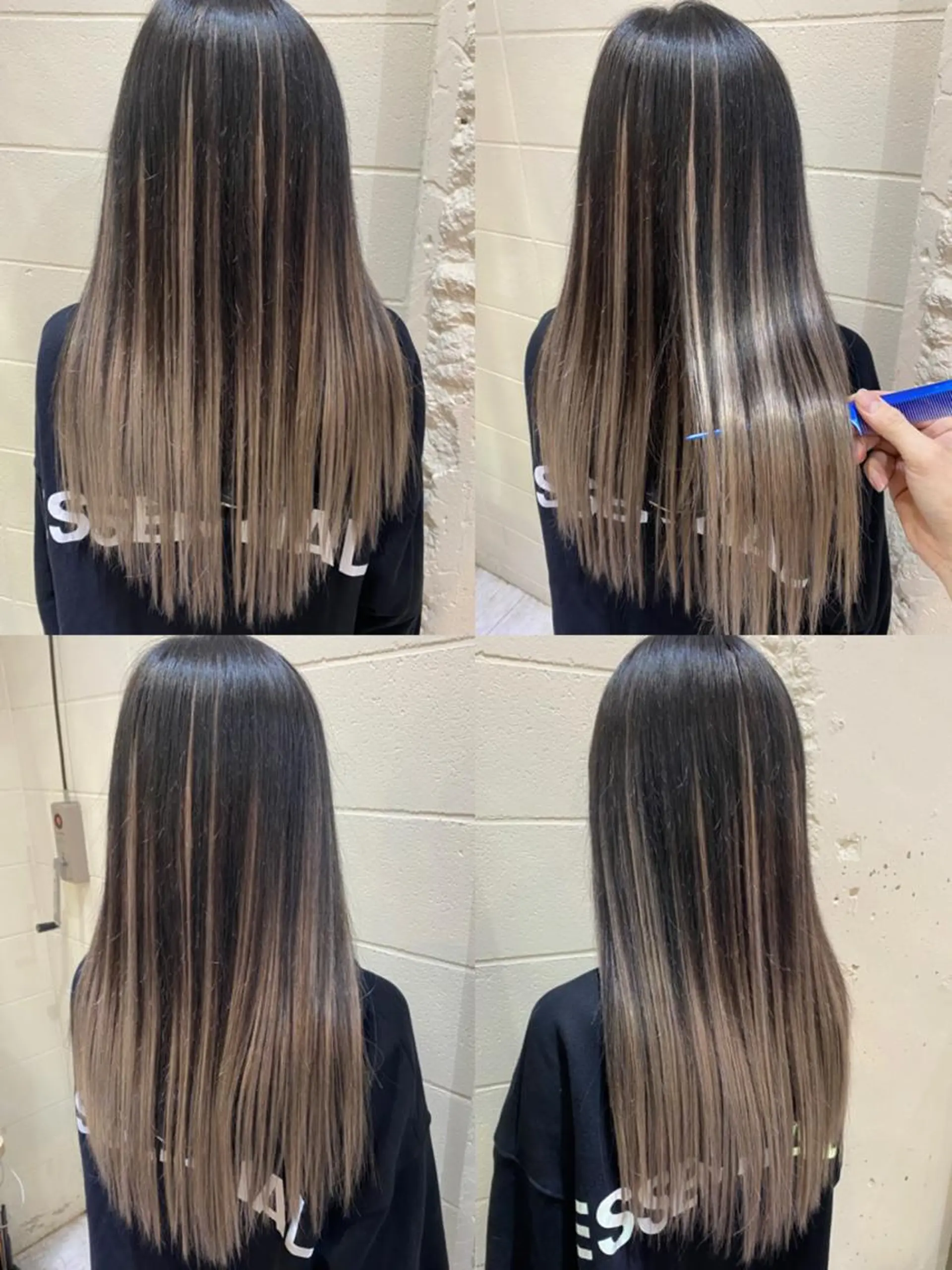 ロング カラー カット エクステ イズ ミのヘアスタイル