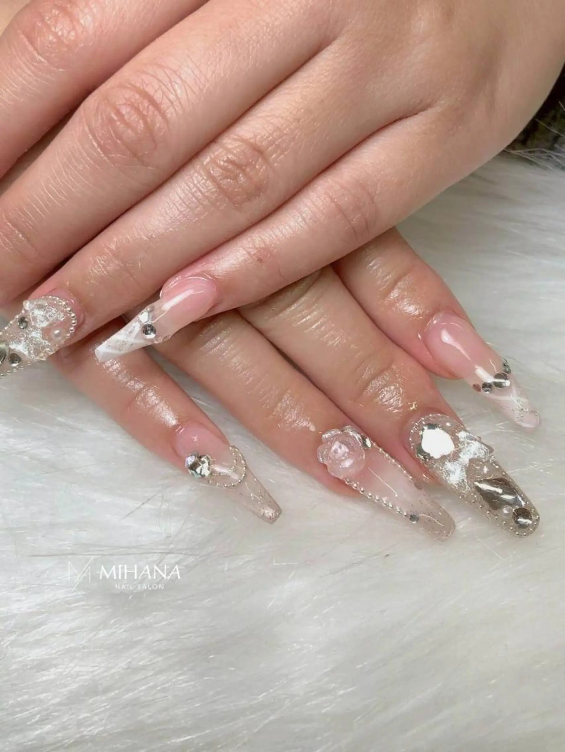 ネイル ジェルネイル 韓国ネイル パラジェル ワンホンネイル MIHANAネイル 西川口店のネイルデザイン