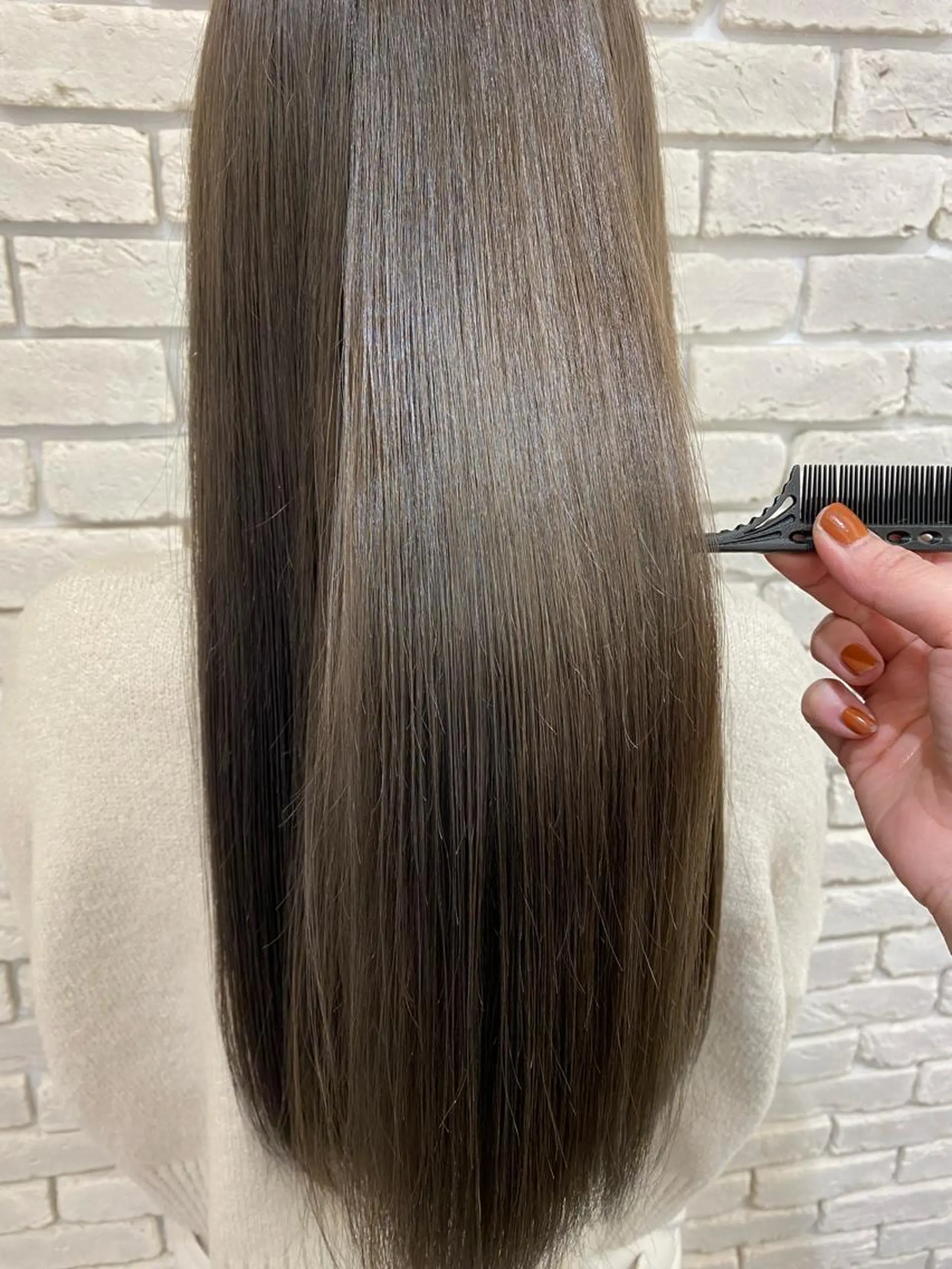 ロング 髪質改善 トリートメント カット 縮毛矯正 トリートメント 髪質改善&ヘアケア 永山若奈のヘアスタイル