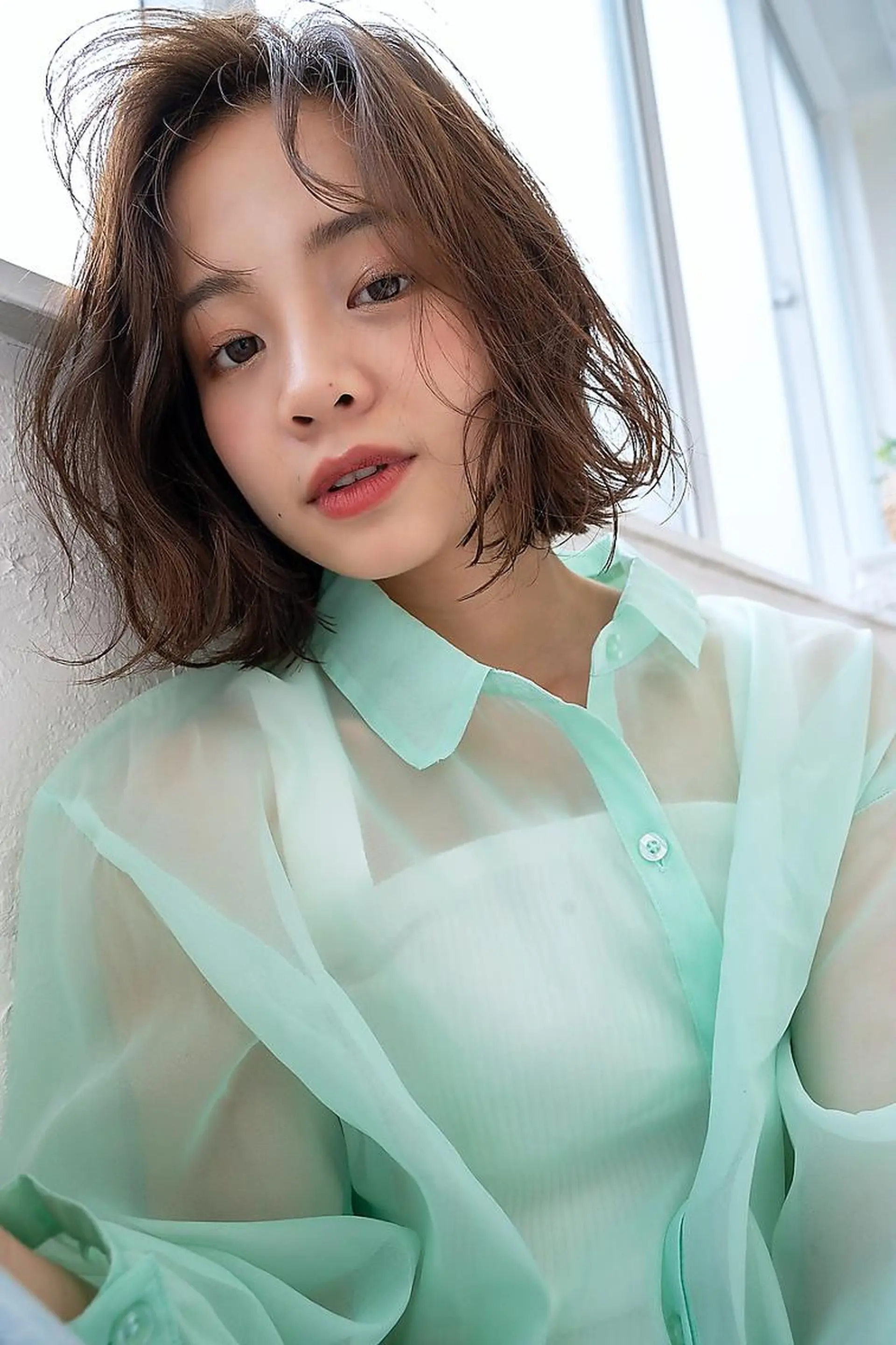 ミディアム ANGELICA 吉川智昭のヘアスタイル