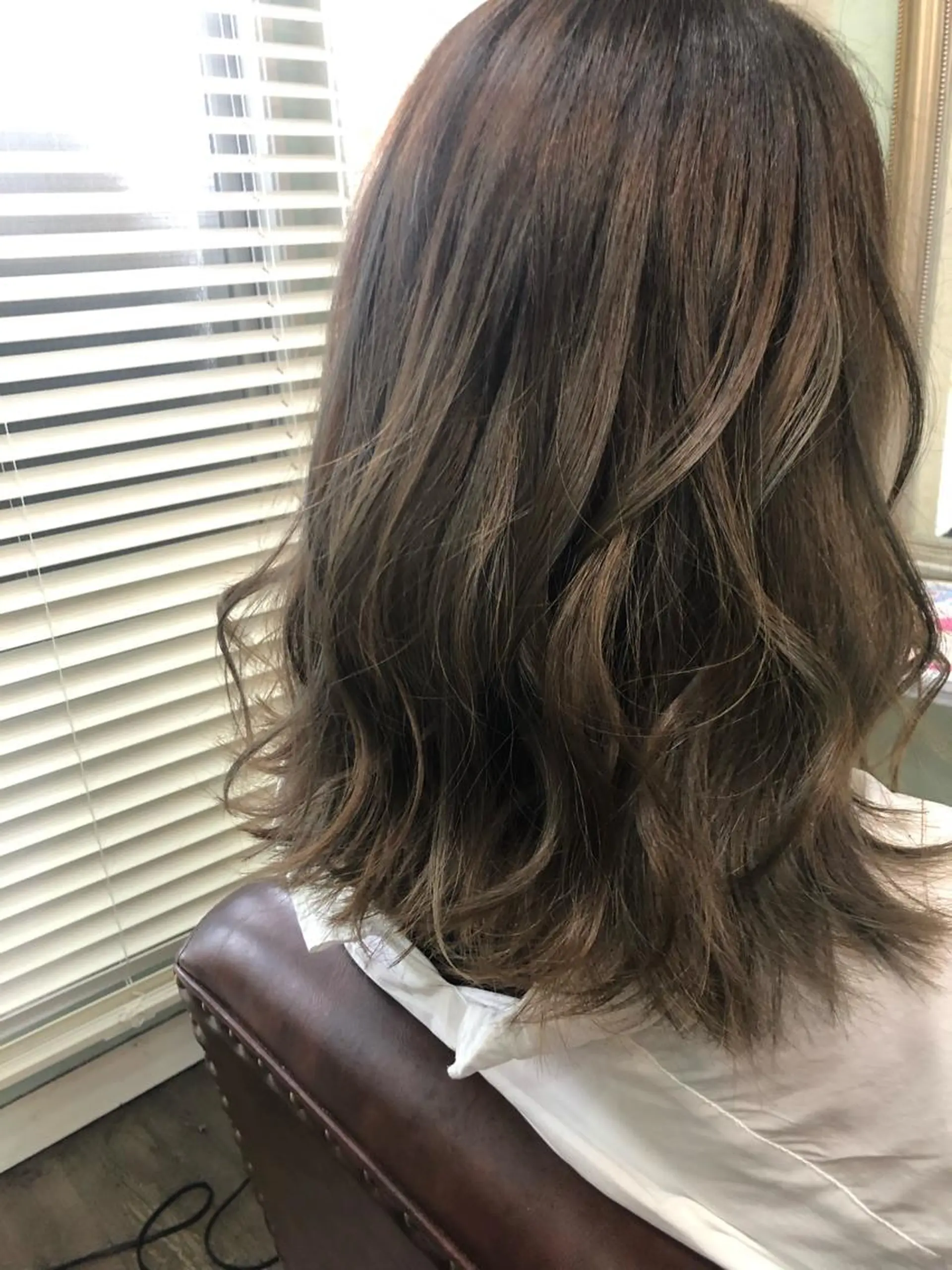 ミディアム 🌟髪質改善ケアカラ ー美髪縮毛矯正y🌟のヘアスタイル