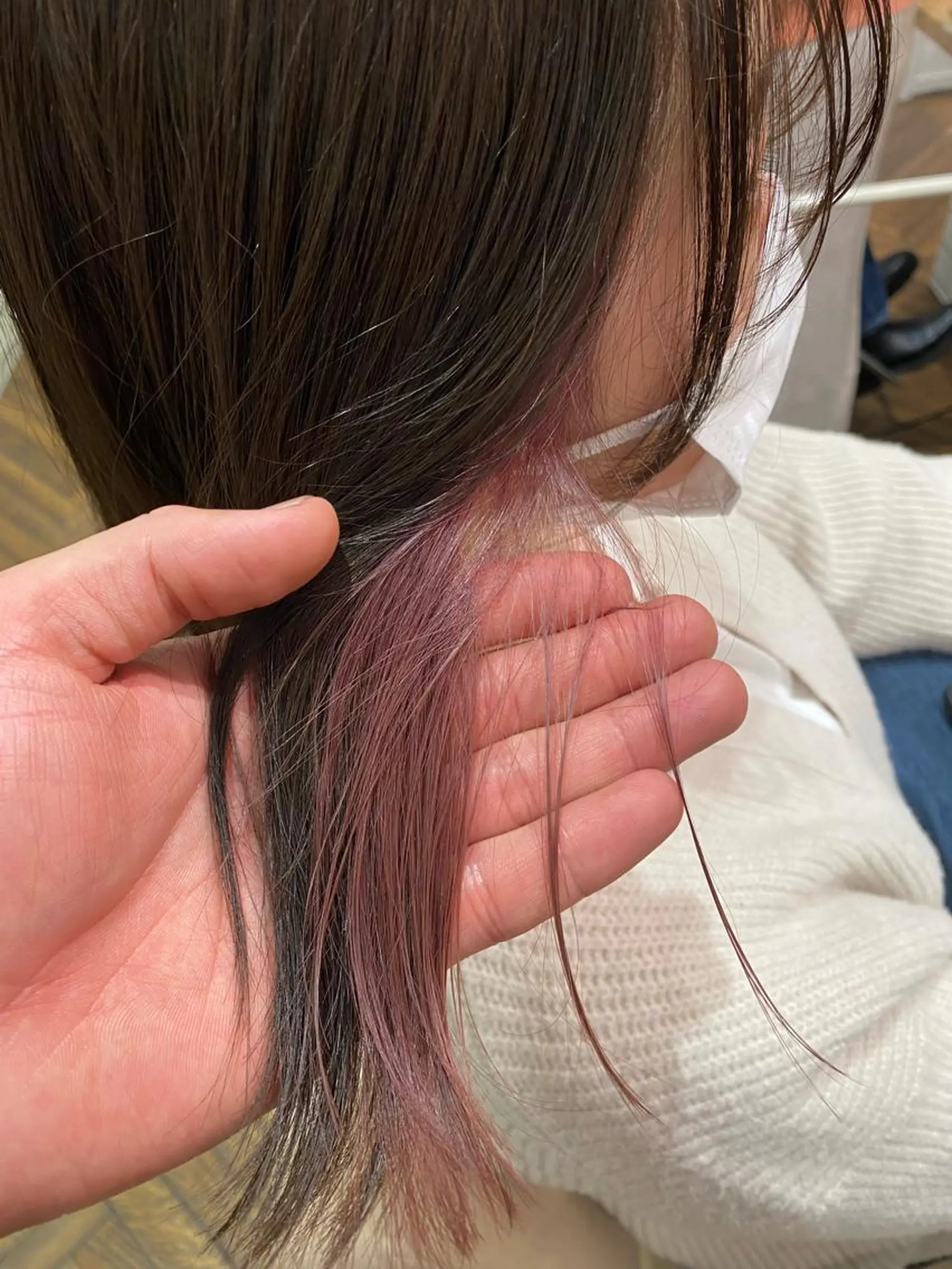 ミディアム カラー ブリーチ インナーカラー カット ヘアカラー トリートメント ショート、メンズ 一日1名限定枠⚡️のヘアスタイル