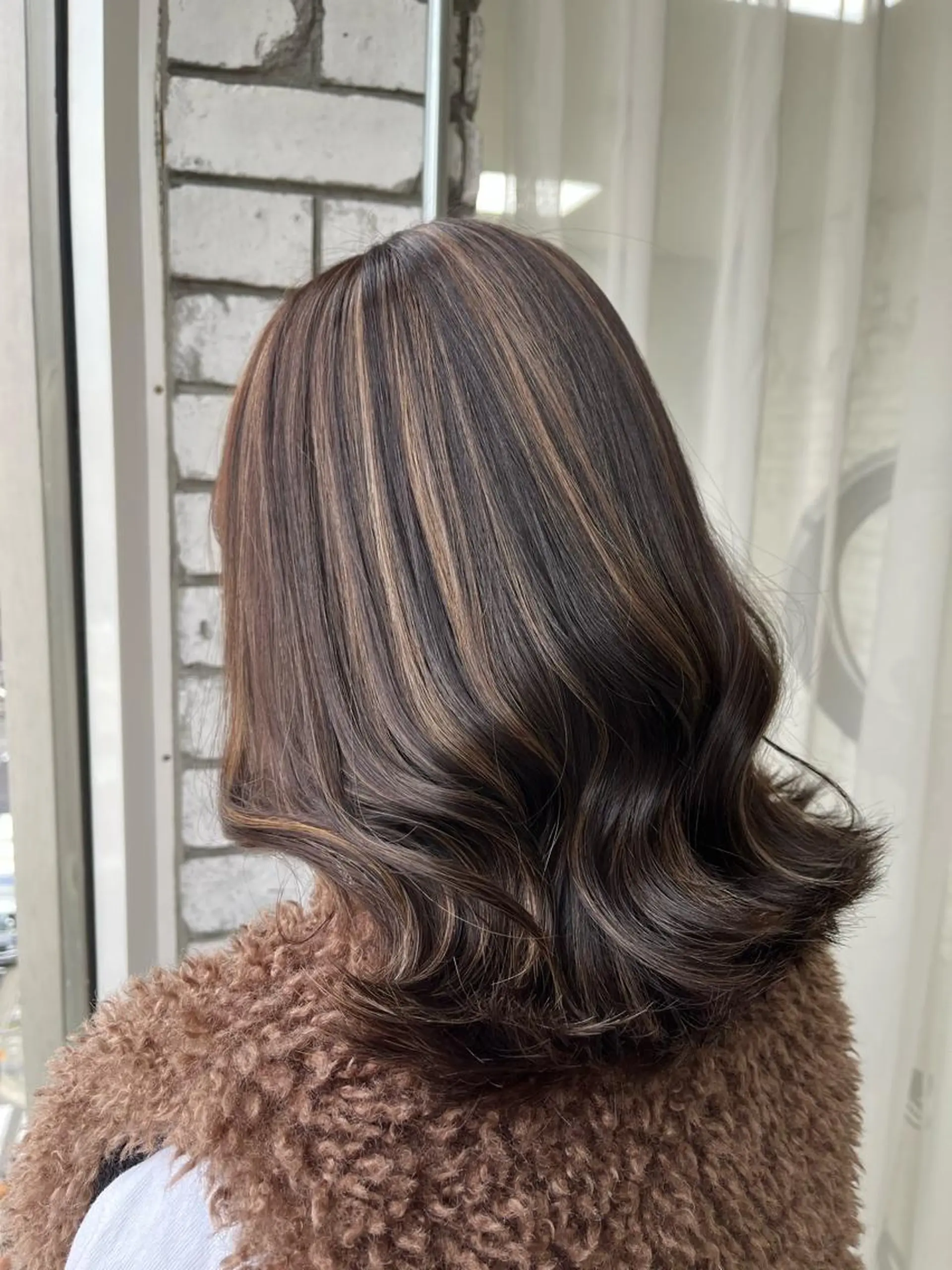 セミロング u n aのヘアスタイル