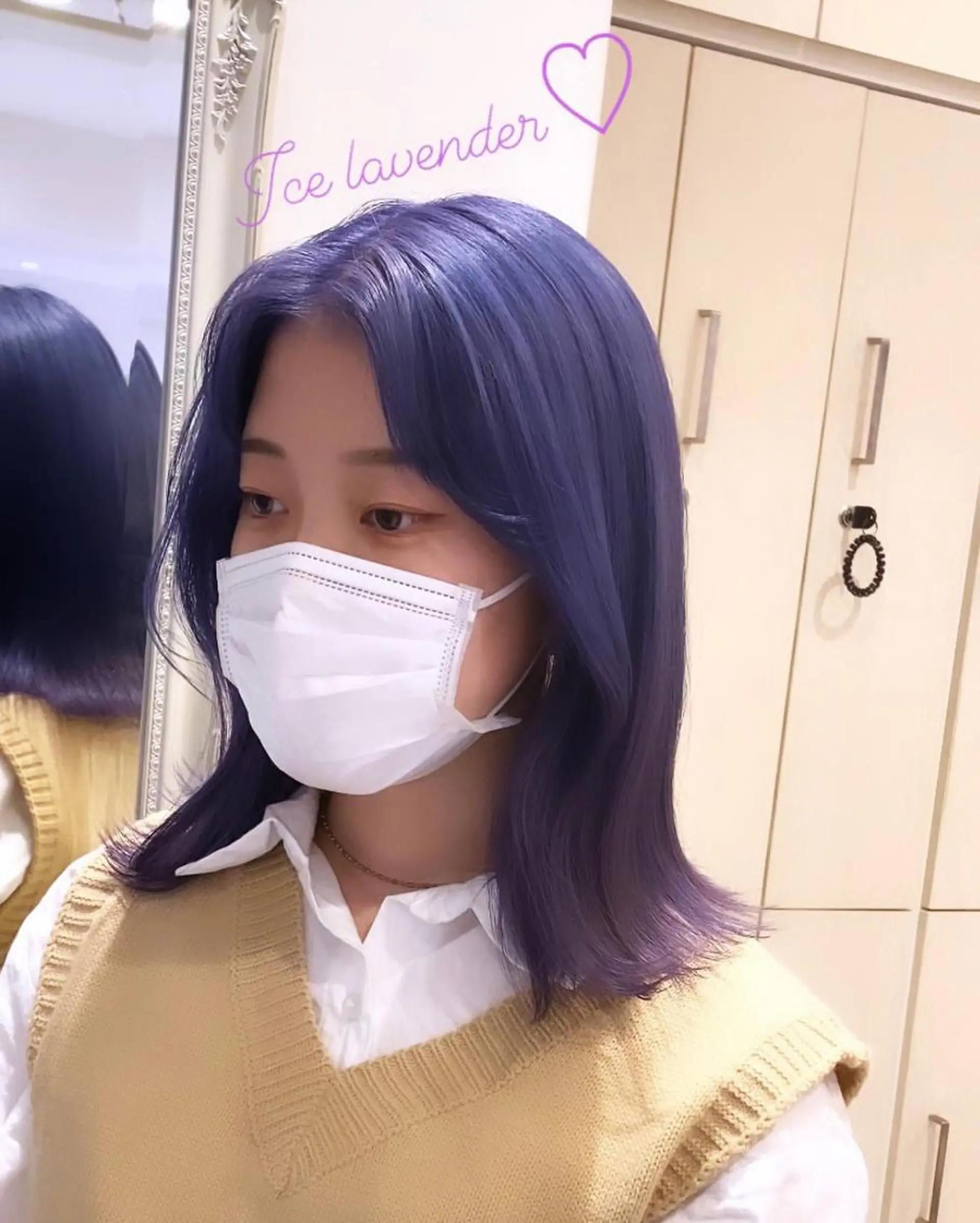 ミディアム カラー ラベンダーカラー Uno. 本気で ヘアに悩む方へ✨のヘアスタイル
