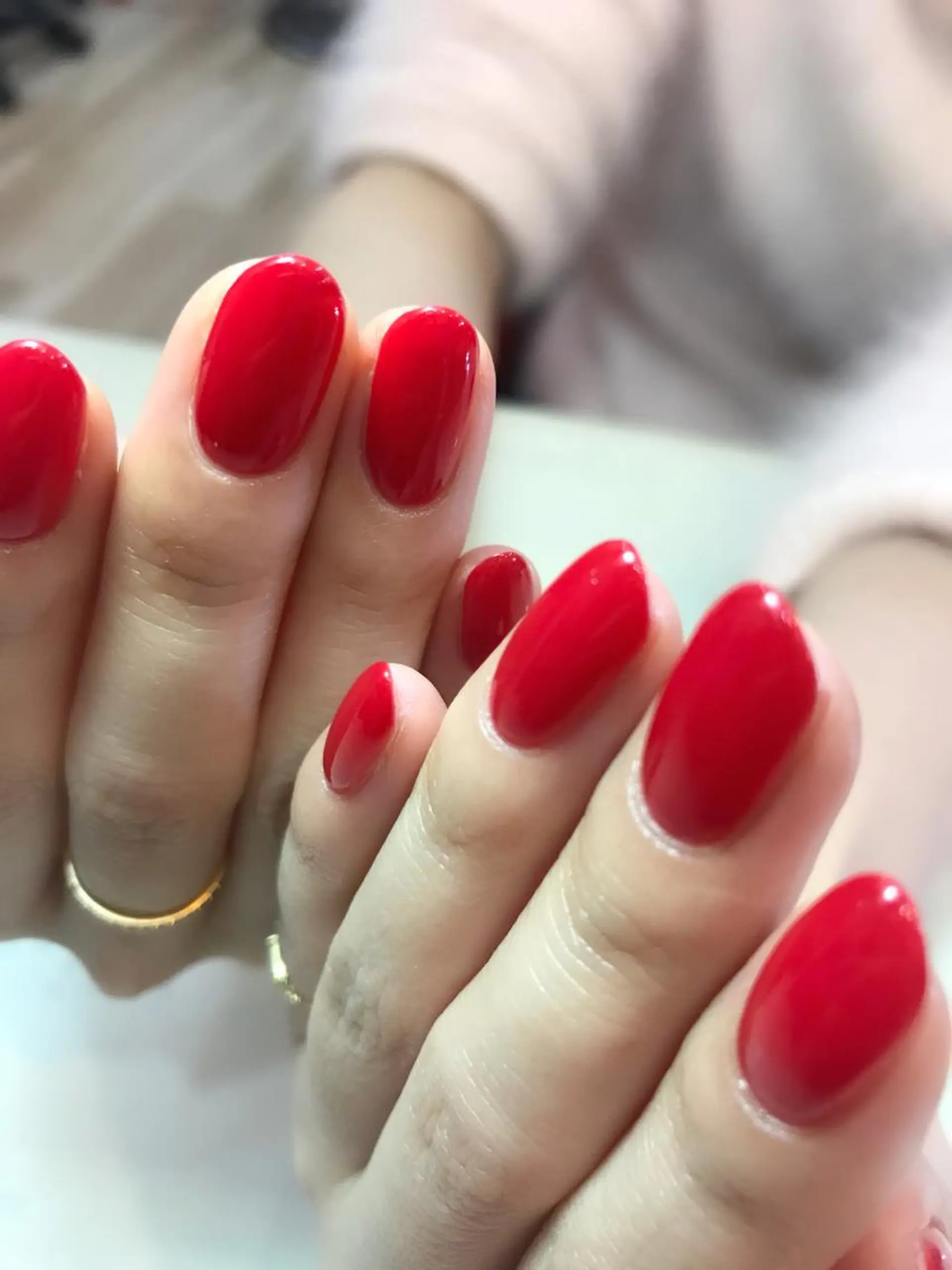 ネイル ワンカラーネイル シンプルネイル hashimoto naoのマツエク・マツパデザイン