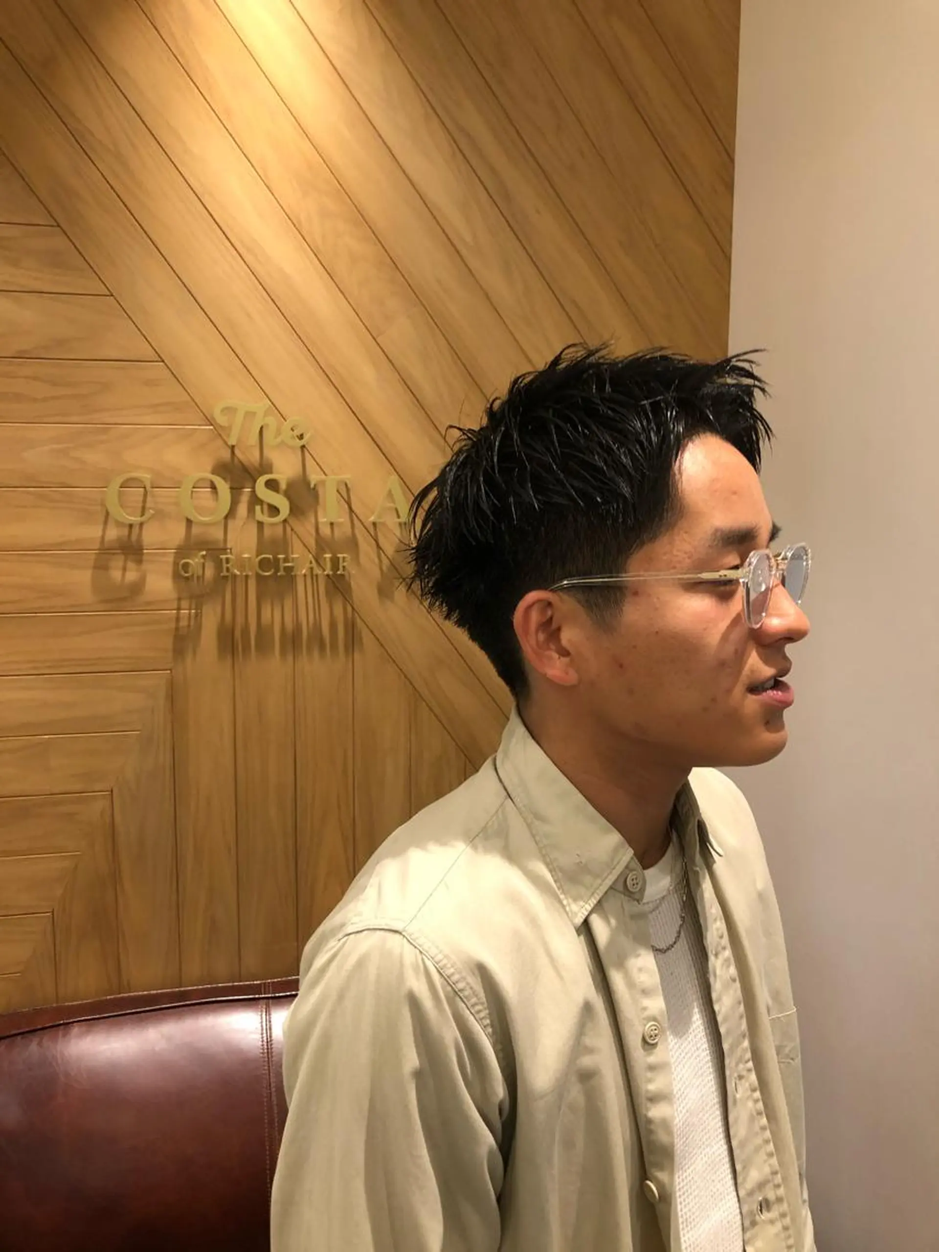 ショート メンズ 鈴村 大介のヘアスタイル