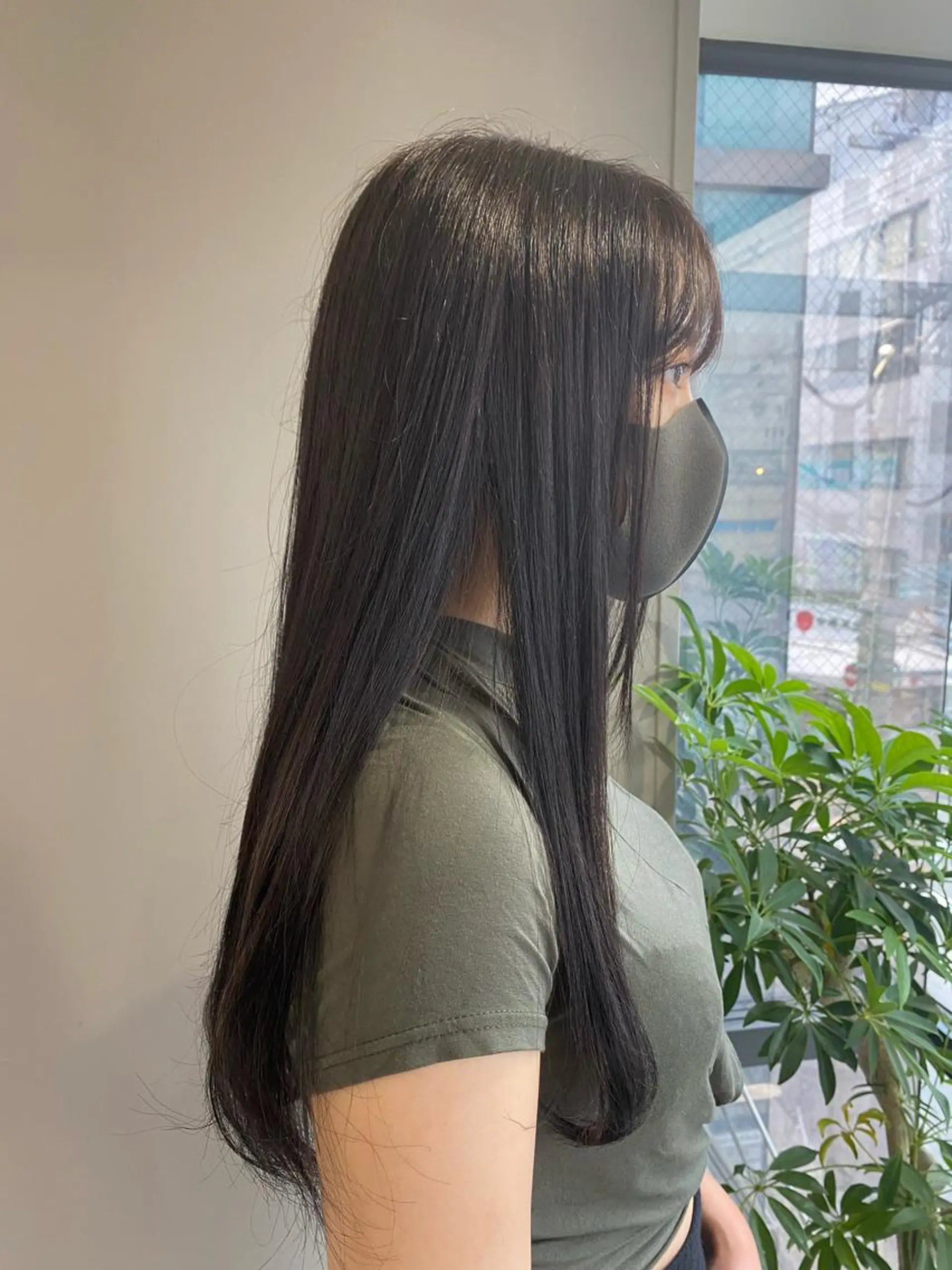 ロング カラー ヘアアレンジ オリーブカラー ヘアカラー ボブ /ニュアンス/ satomi🧸💖のヘアスタイル