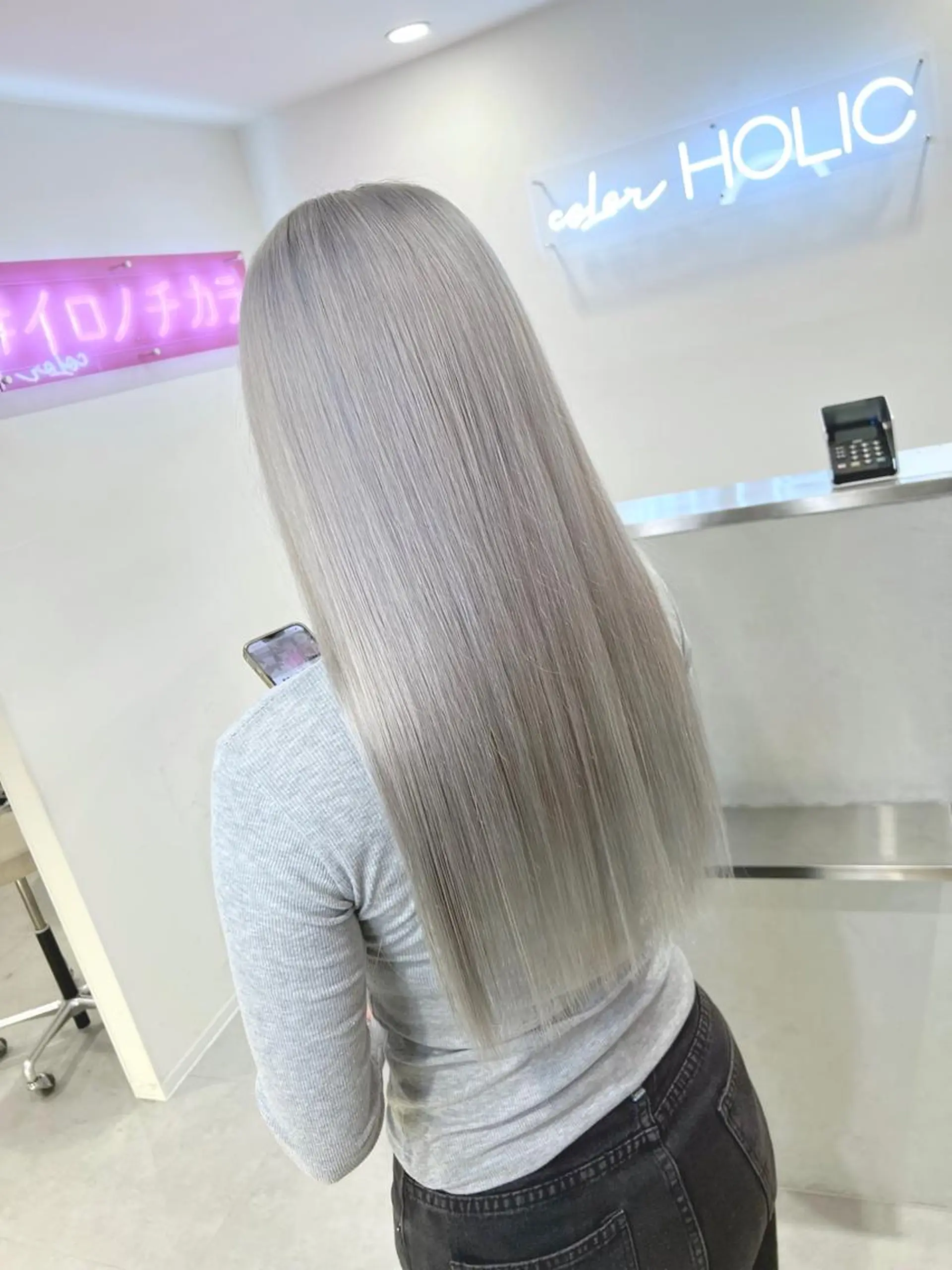 ロング カラー エクステ Iris所属・ハイトーン特化サロン 💎MOCA💎のヘアスタイル